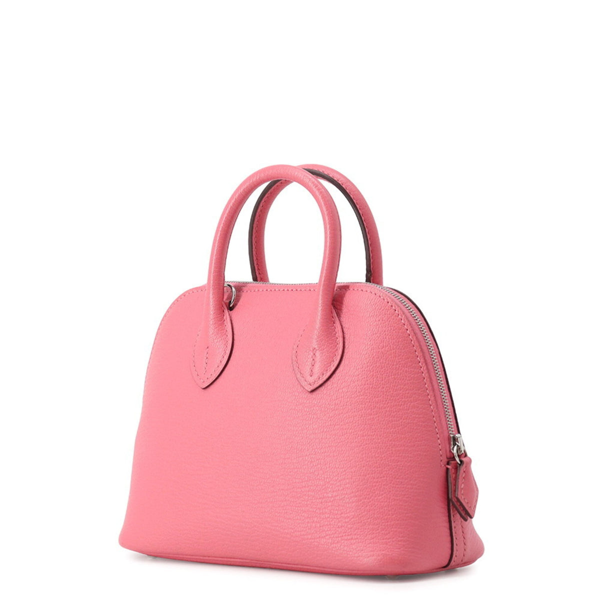 Hermes Bolide Rose Azalee Chevre Myzore Leather Handbag (Pre-Owned)