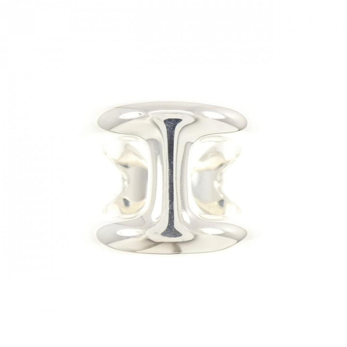 Hermes Silver 925 Band Ring (Pre-Owned)
