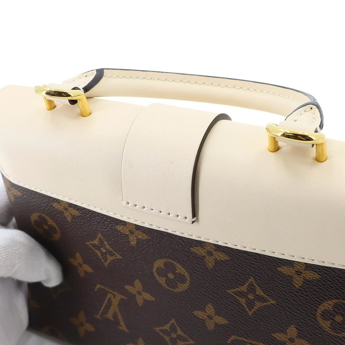 Louis Vuitton Monogram Monogram Canvas Leather Handbag (Pre-Owned)