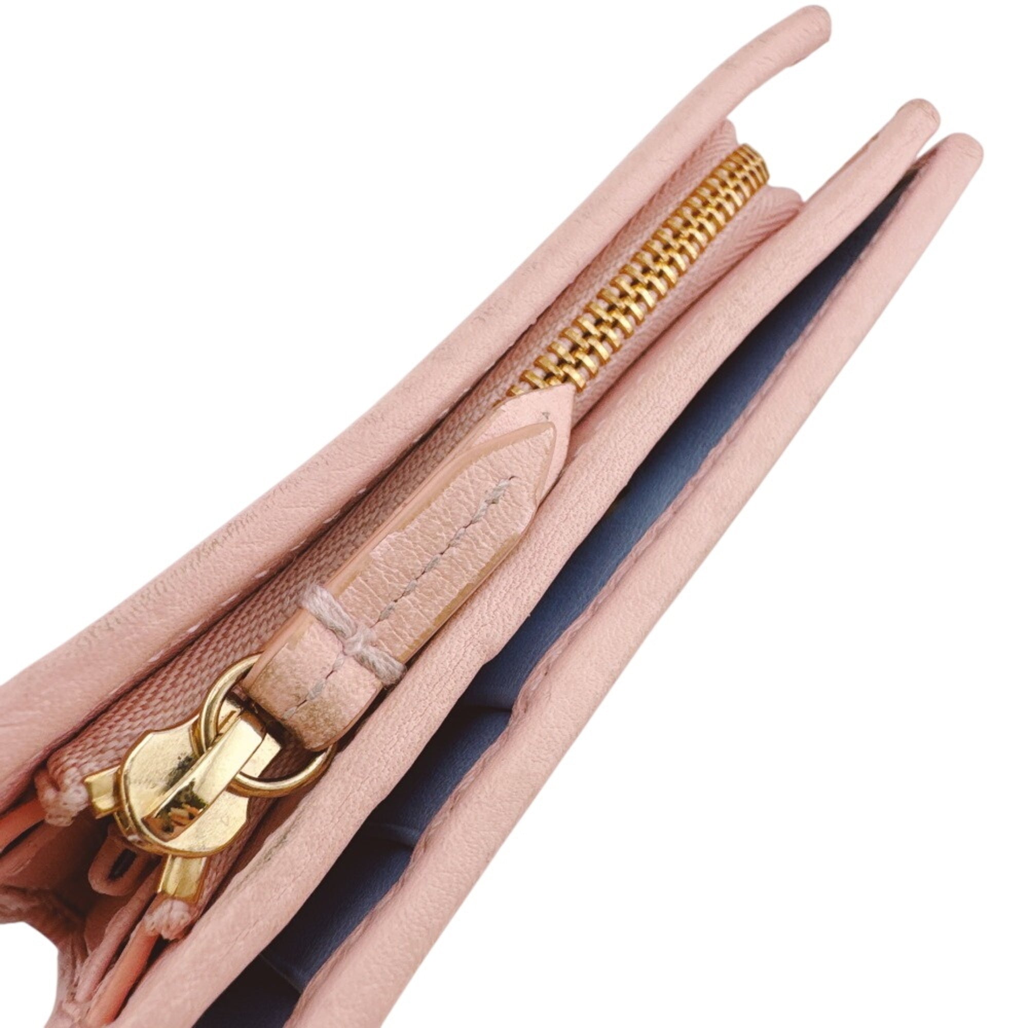 Gucci Blue Pink Leather Wallet (Bi-Fold) (Pre-Owned)
