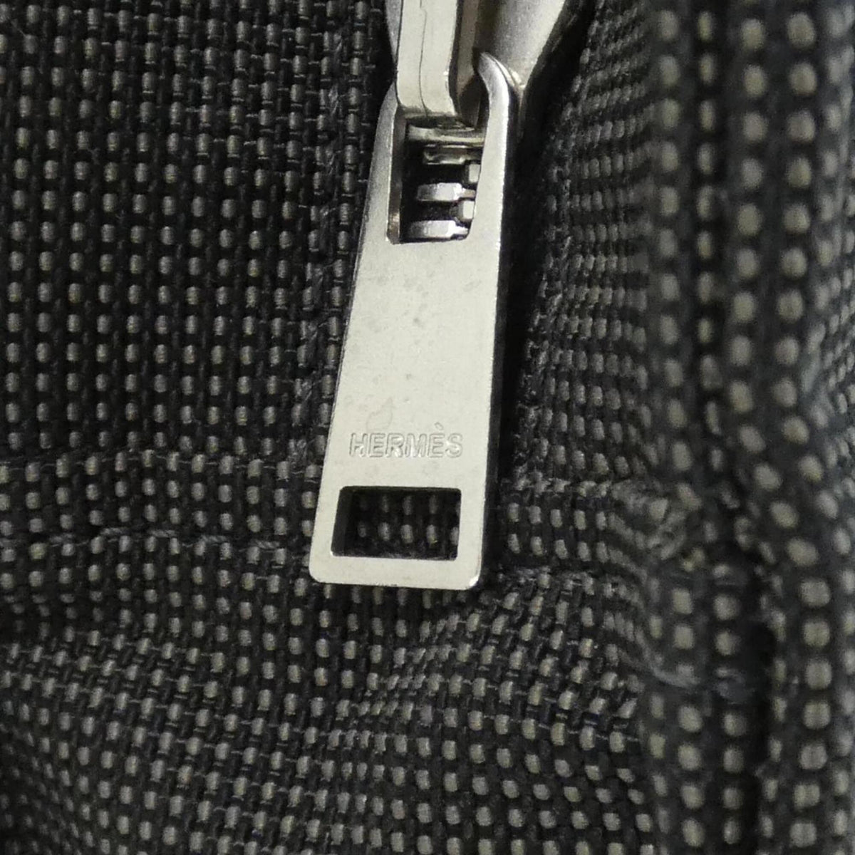 Hermes Black Canvas Handbag (Pre-Owned)