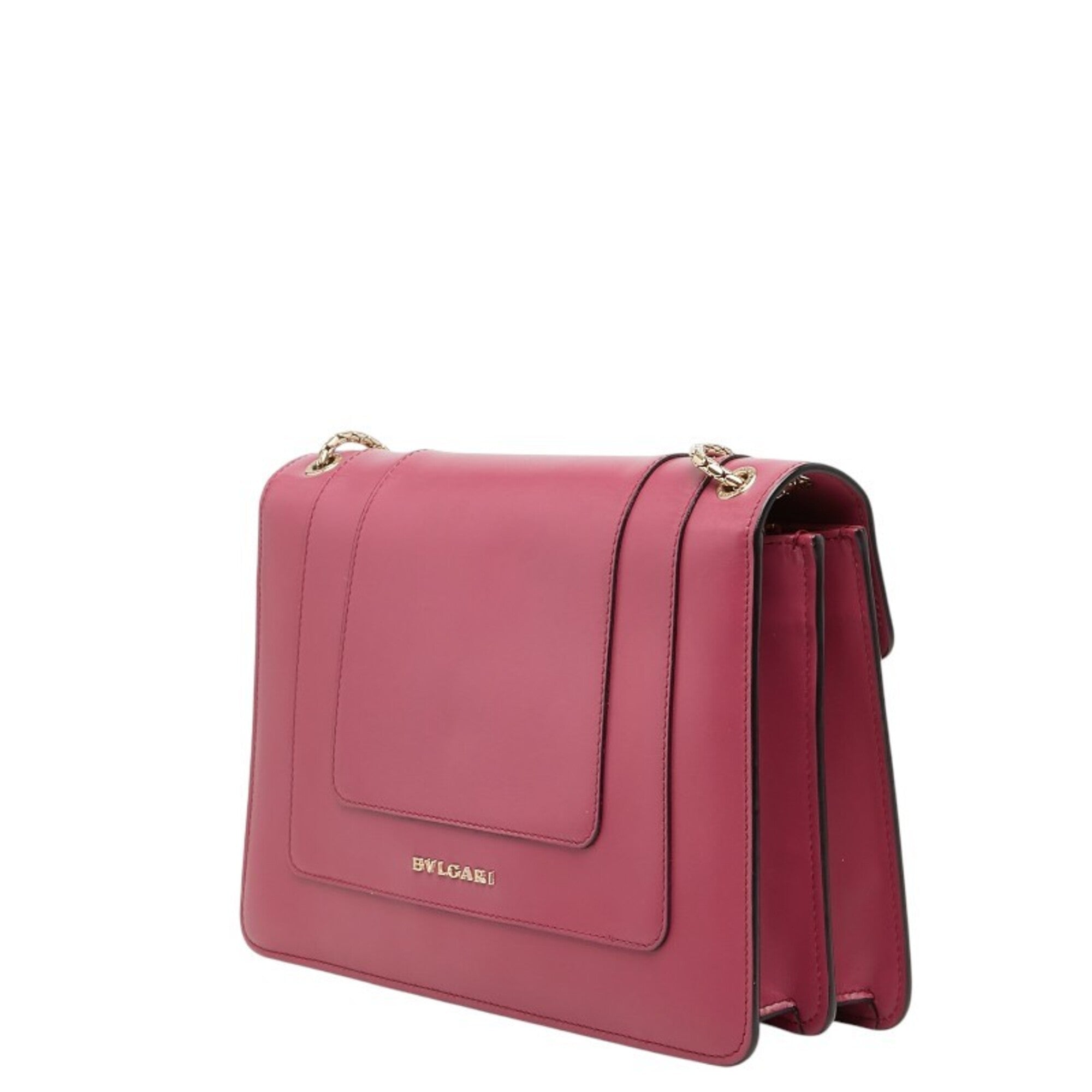 Bvlgari Pink Leather Shoulder Bag (Pre-Owned)