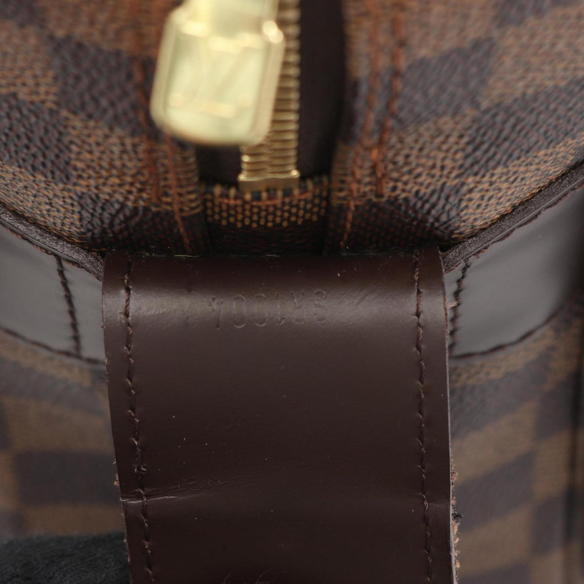 Louis Vuitton Brown Coated Canvas Damier Canvas Pvc Leather Handbag Shoulder Bag (Pre-Owned)