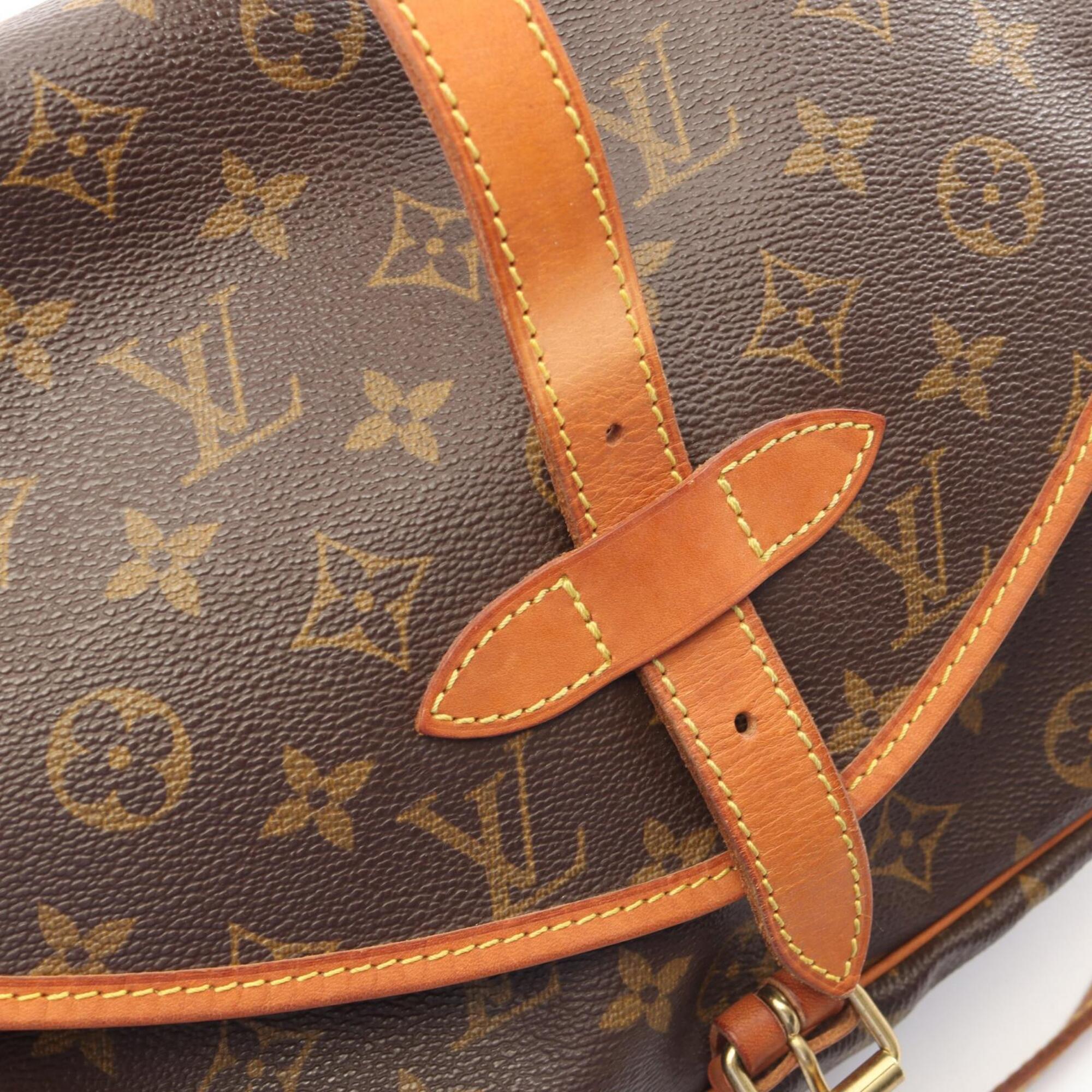 Louis Vuitton Brown Monogram Monogram Leather Handbag Shoulder Bag (Pre-Owned)