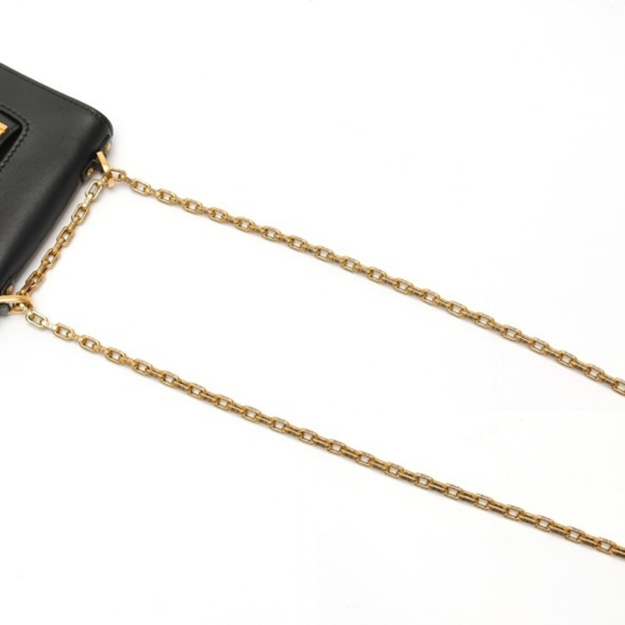 Christian Dior Black Leather Shoulder Bag (Pre-Owned)