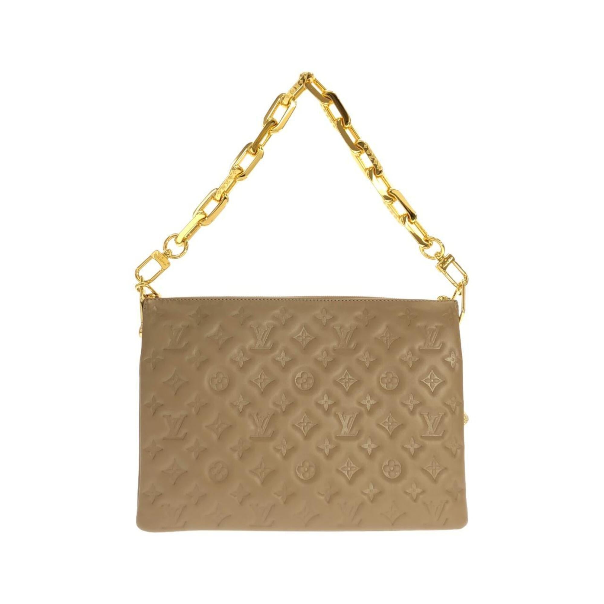 Louis Vuitton Taupe Leather Shoulder Bag (Pre-Owned)