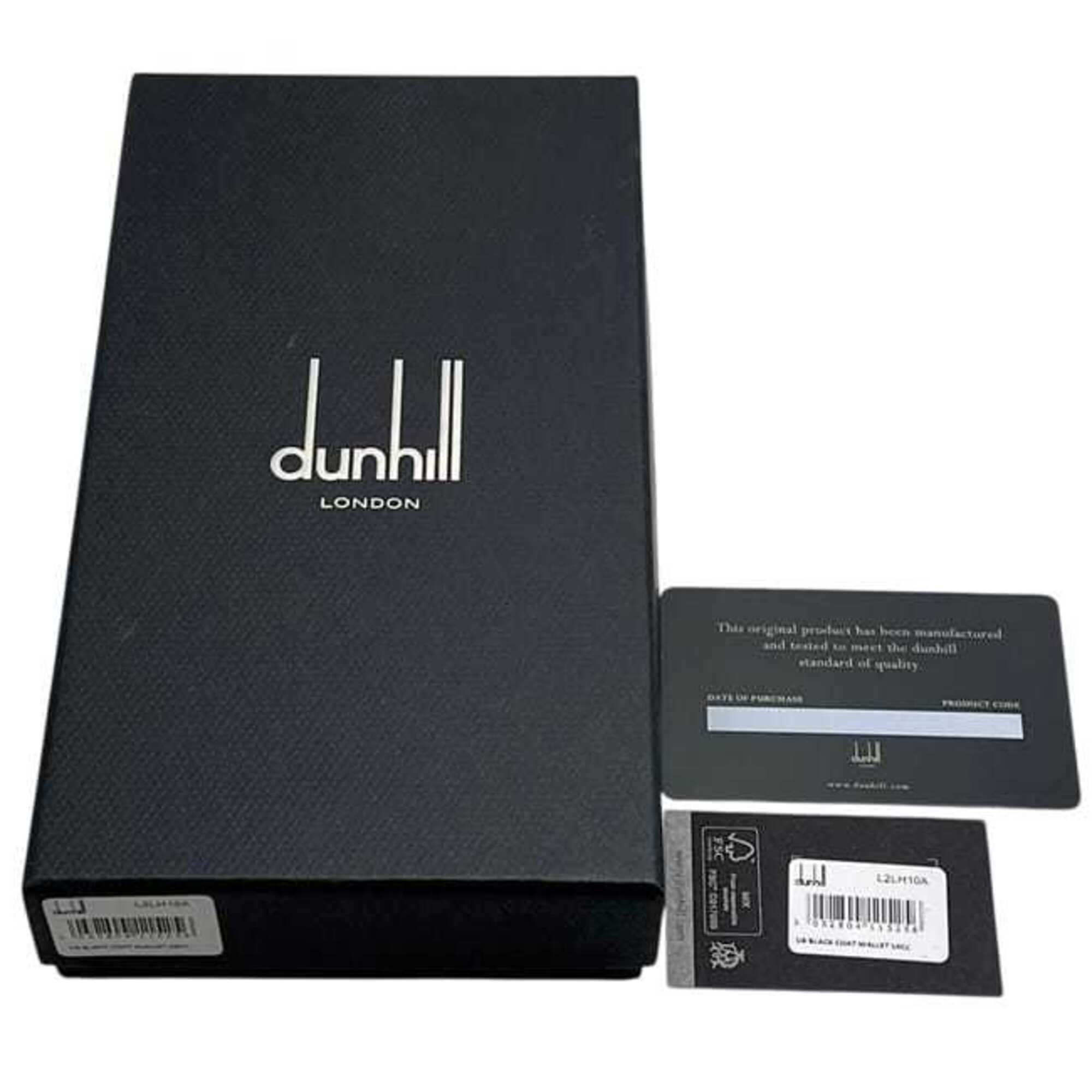 Dunhill Black Leather Long Wallet (Bi-Fold) (Pre-Owned)
