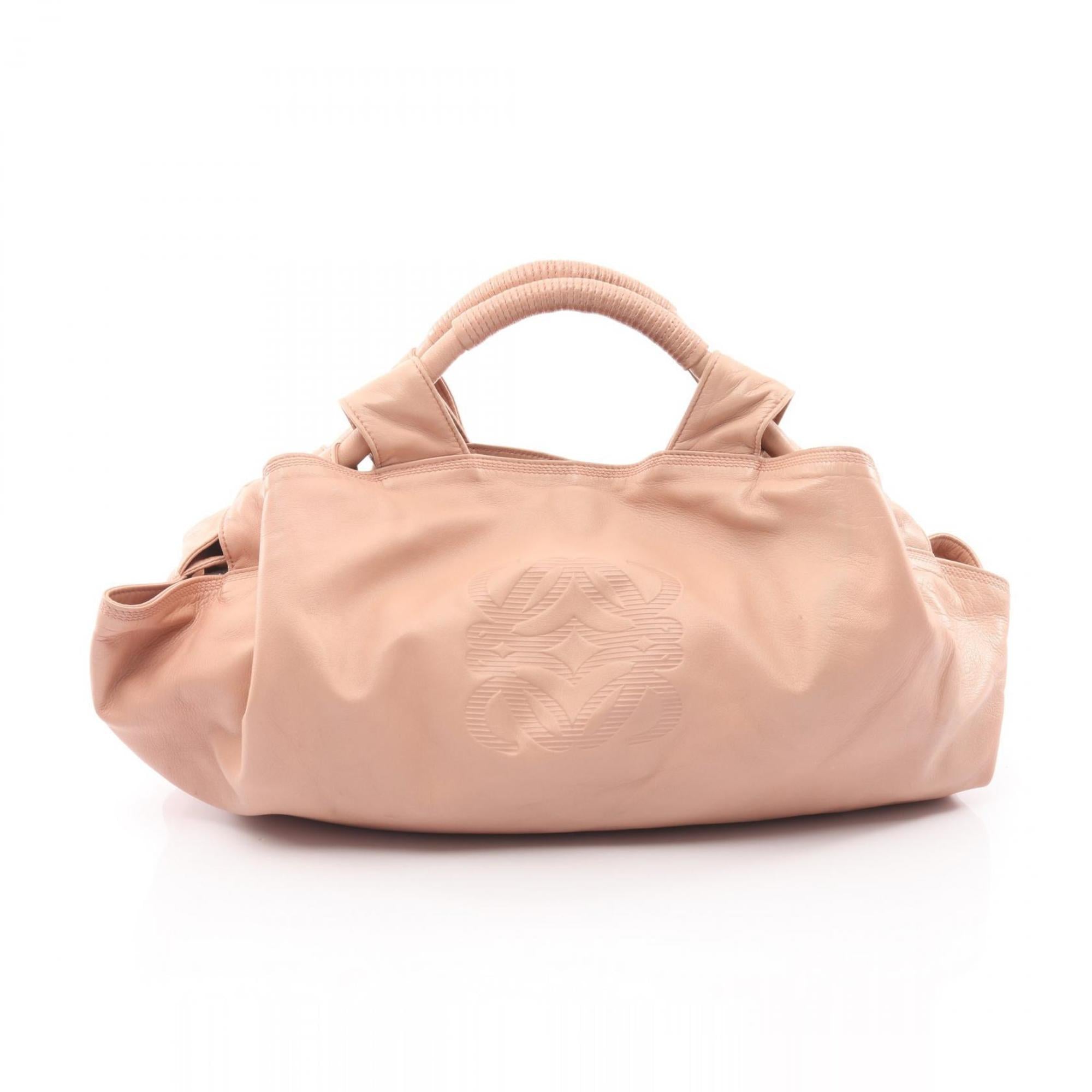 Loewe Nappa Aire Pink Leather Handbag (Pre-Owned)