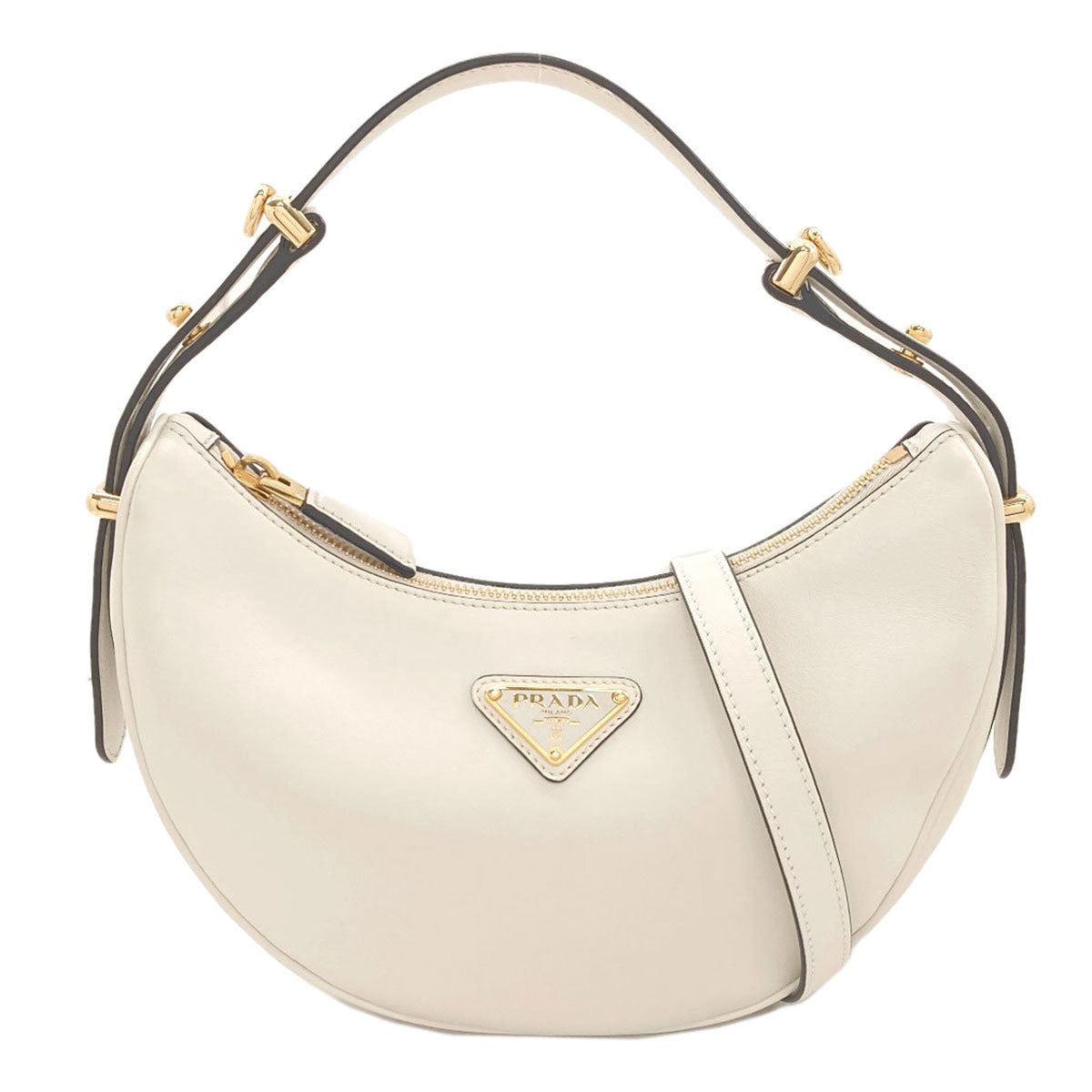 Prada White Leather Handbag (Pre-Owned)