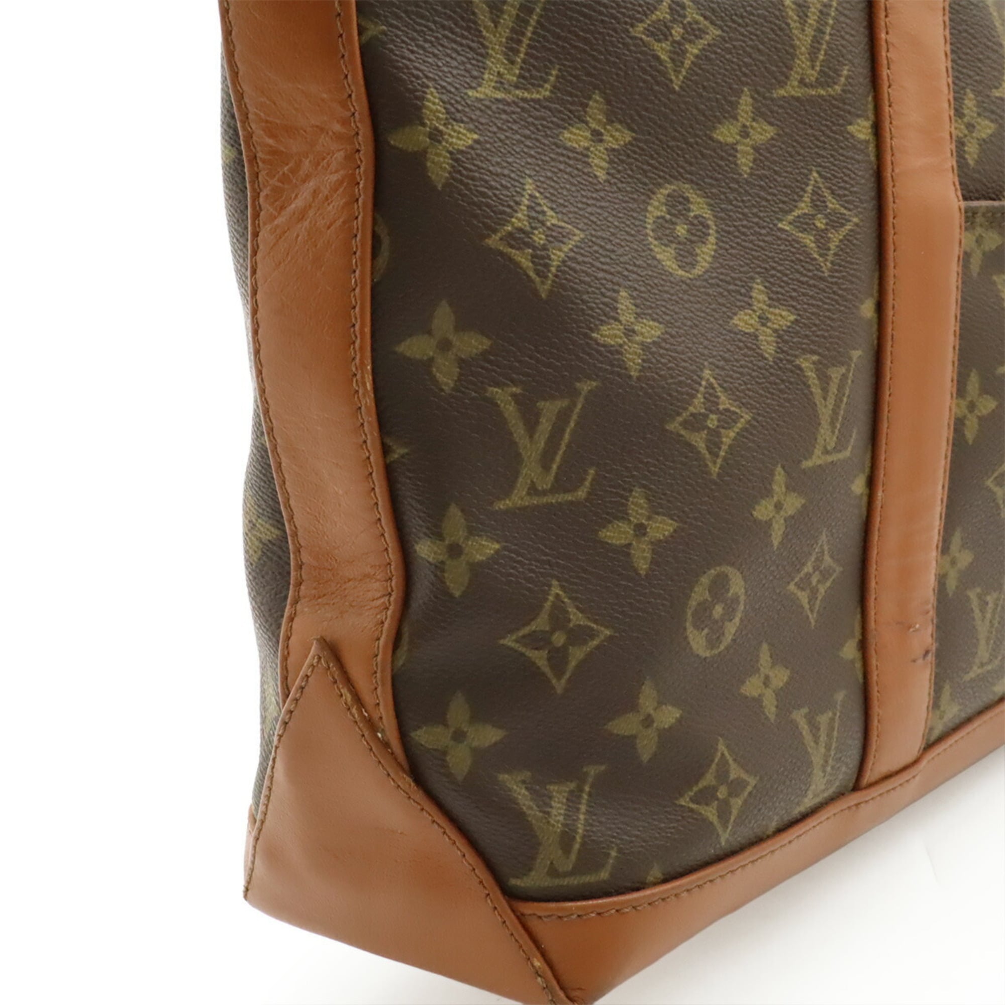 Louis Vuitton Brown Monogram Canvas Pvc Coated Canvas Shoulder Bag Tote Bag (Pre-Owned)