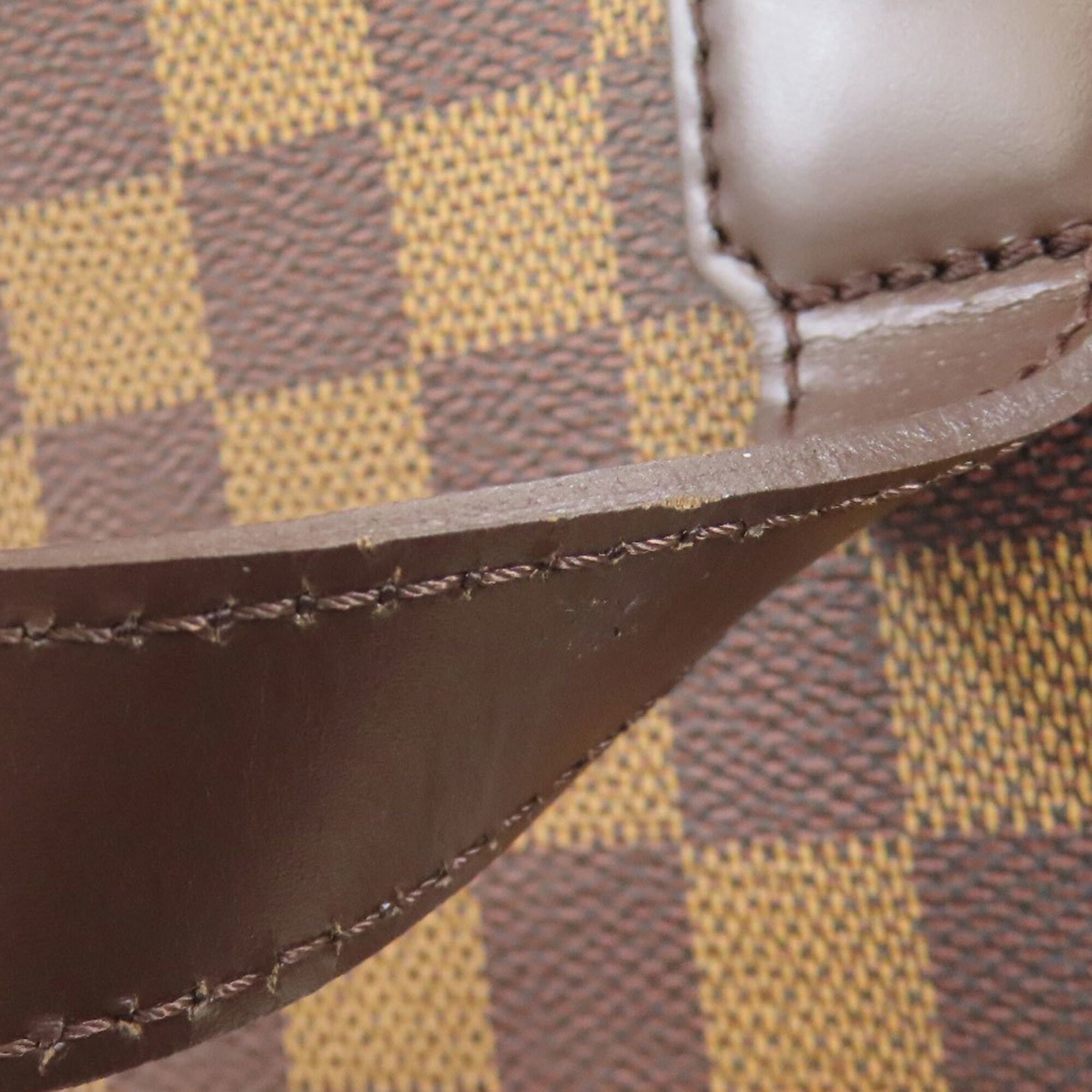 Louis Vuitton Damier Canvas Ebene Damier Canvas Shoulder Bag (Pre-Owned)