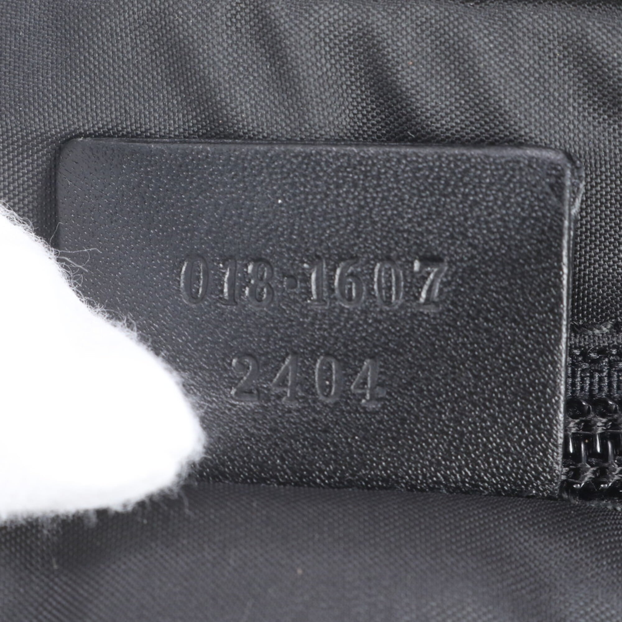 Gucci Black Leather Canvas Clutch Bag Pouch (Pre-Owned)