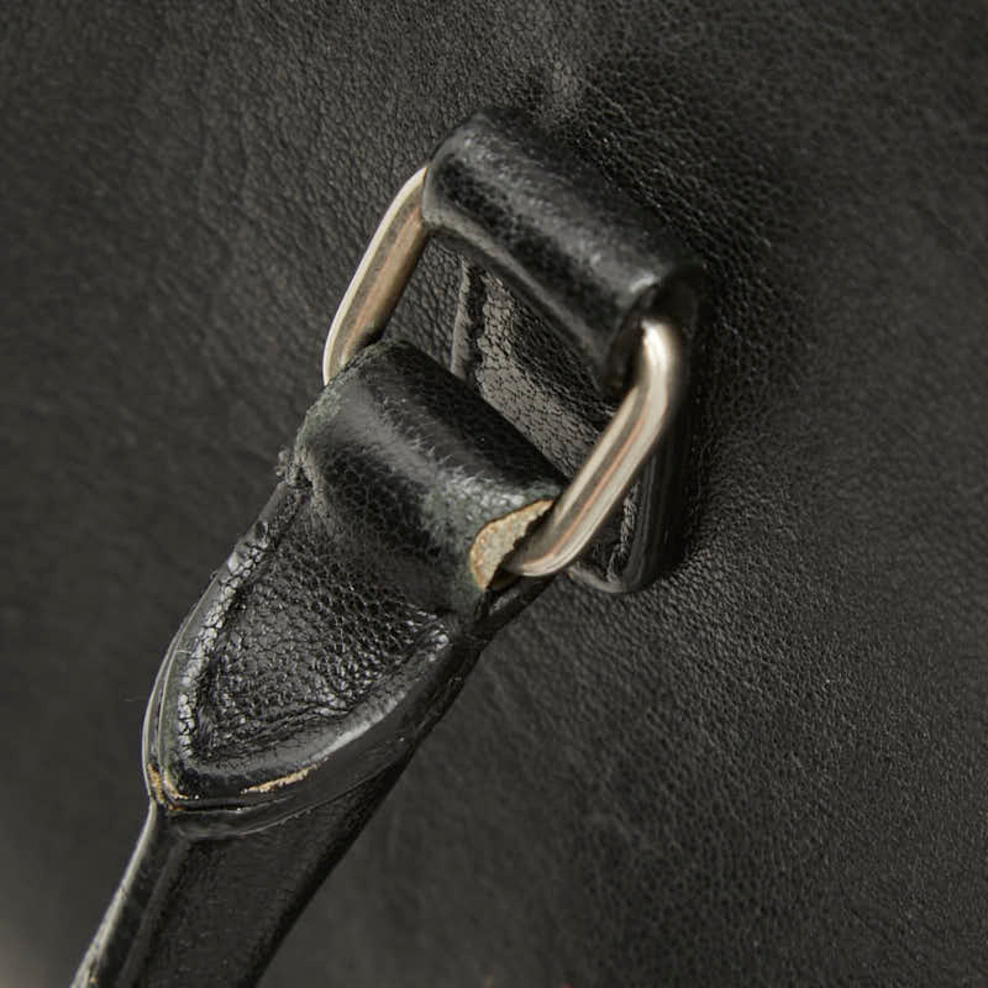 Saint Laurent Black Leather Handbag Shoulder Bag (Pre-Owned)