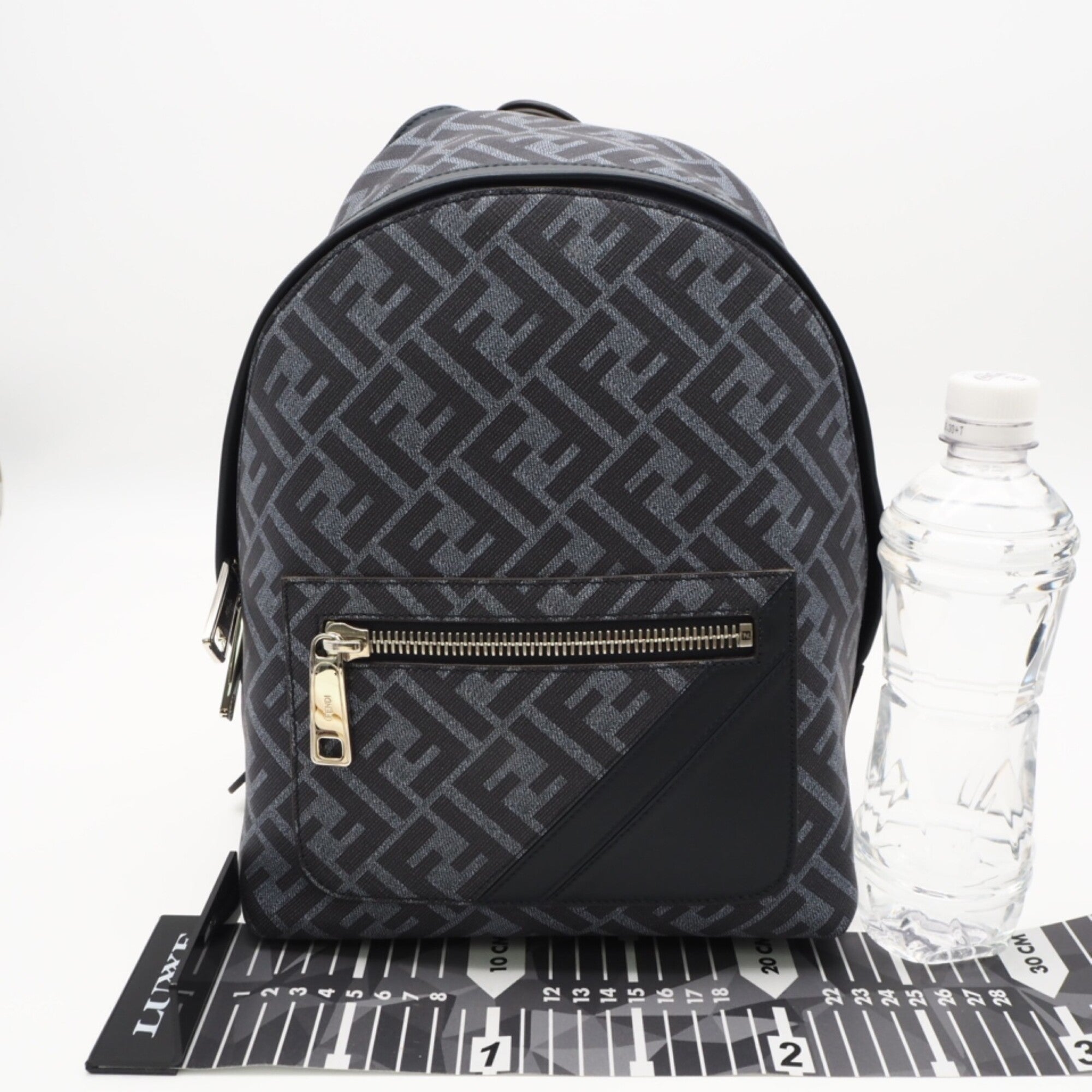 Fendi Blue Coated Canvas Backpack (Pre-Owned)