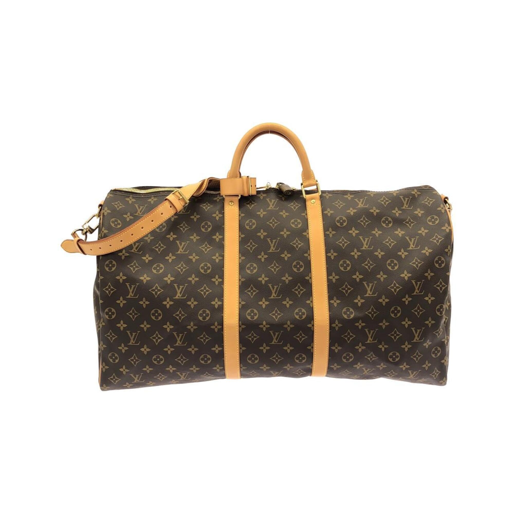 Louis Vuitton Marron Coated Canvas Boston Bag (Pre-Owned)