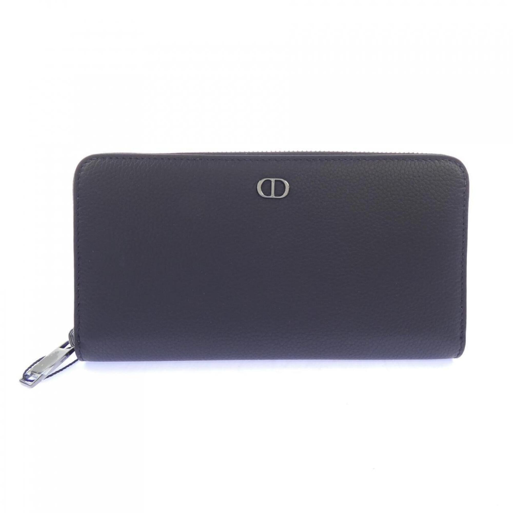 Christian Dior Black Long Wallet (Bi-Fold) (Pre-Owned)