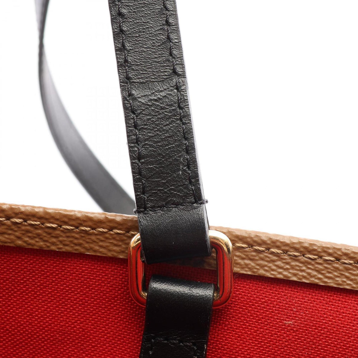 Louis Vuitton Brown Coated Canvas Leather Handbag Shoulder Bag Tote Bag (Pre-Owned)