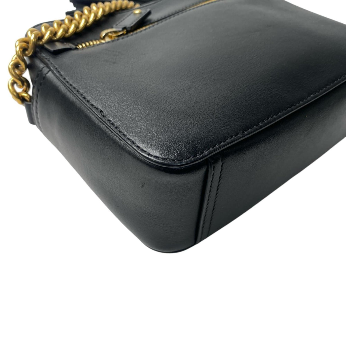 Anya Hindmarch Black Leather Shoulder Bag (Pre-Owned)