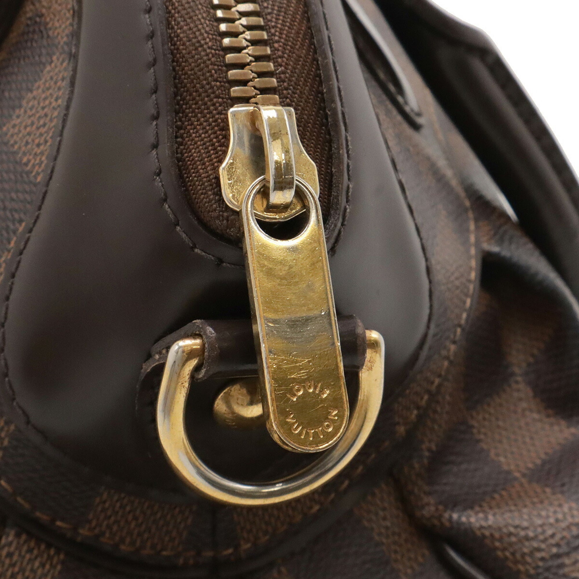 Louis Vuitton Brown Damier Canvas Galle Pvc Handbag Shoulder Bag (Pre-Owned)