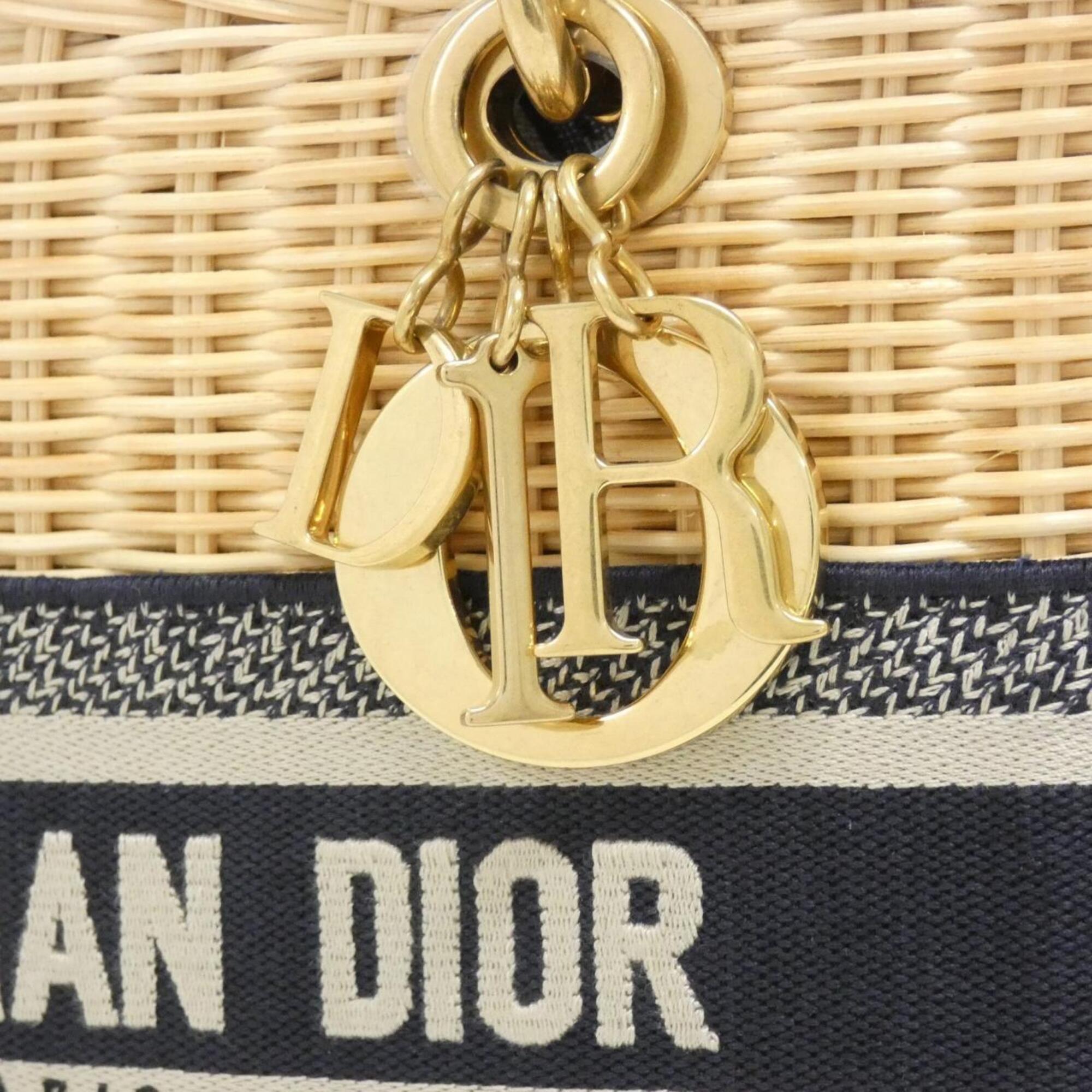 Christian Dior Beige Canvas Handbag (Pre-Owned)