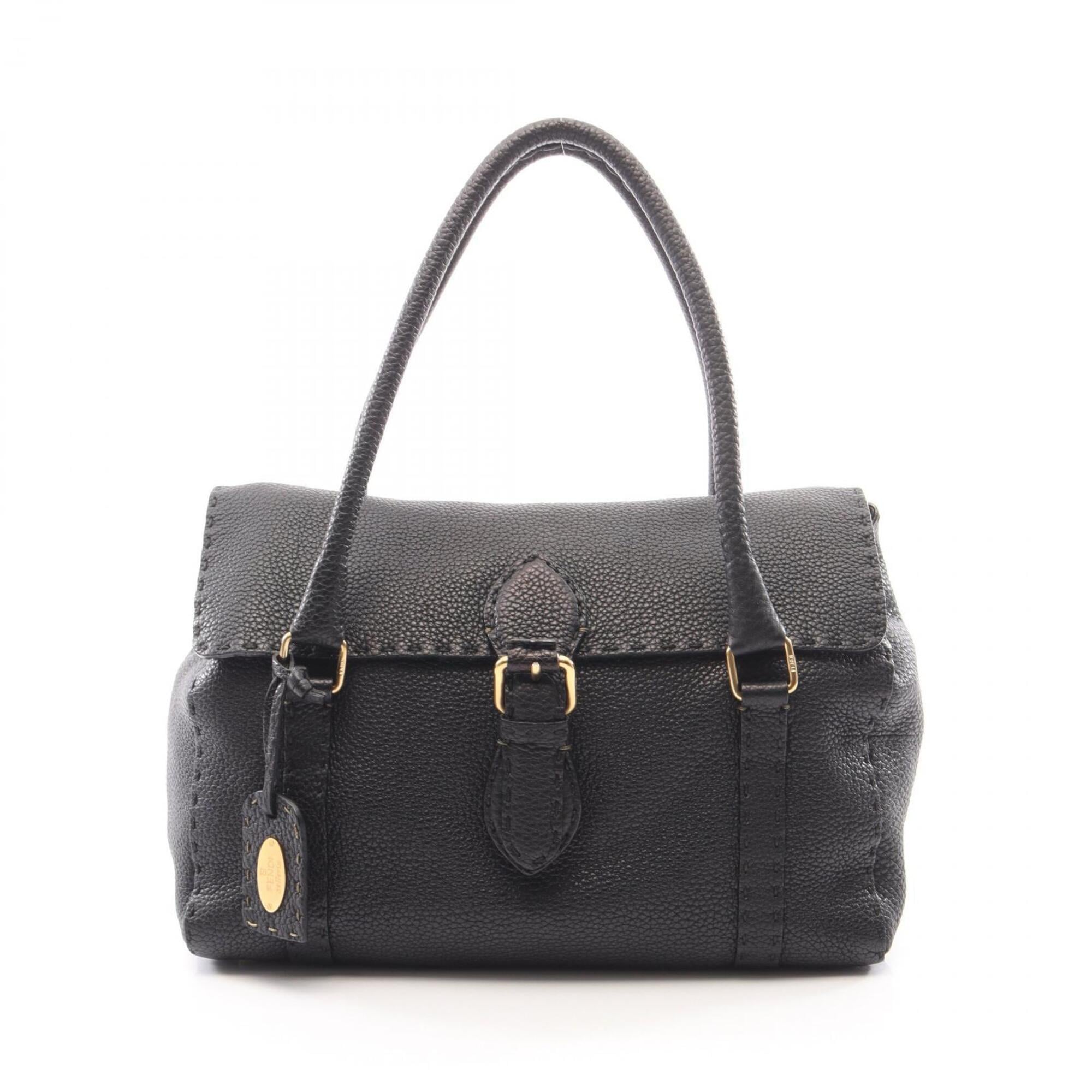 Fendi Black Leather Handbag (Pre-Owned)