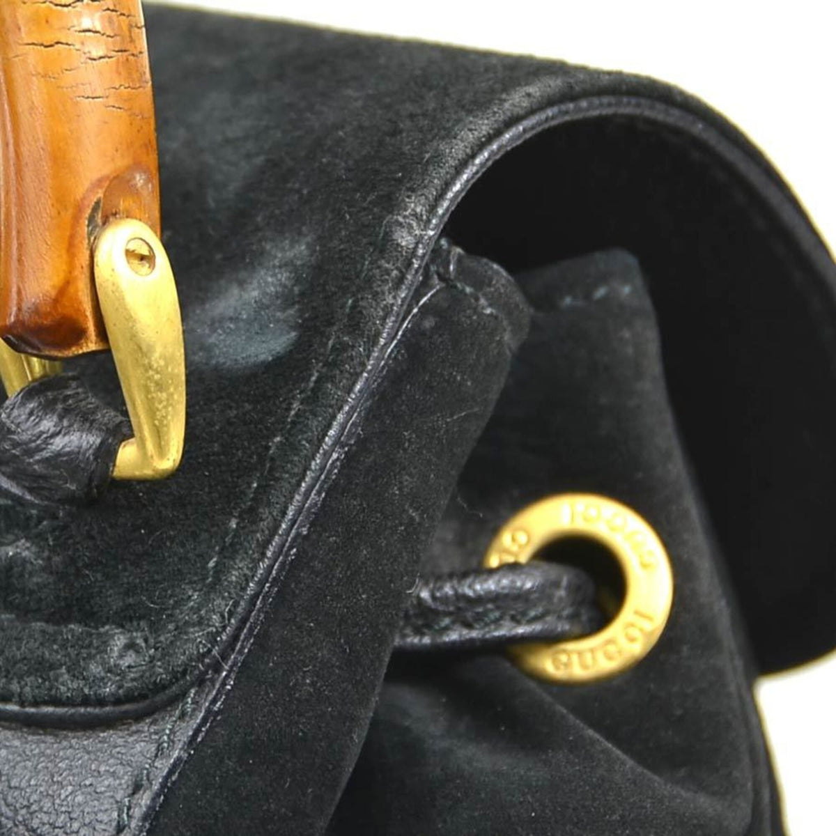 Gucci Black Suede Backpack (Pre-Owned)