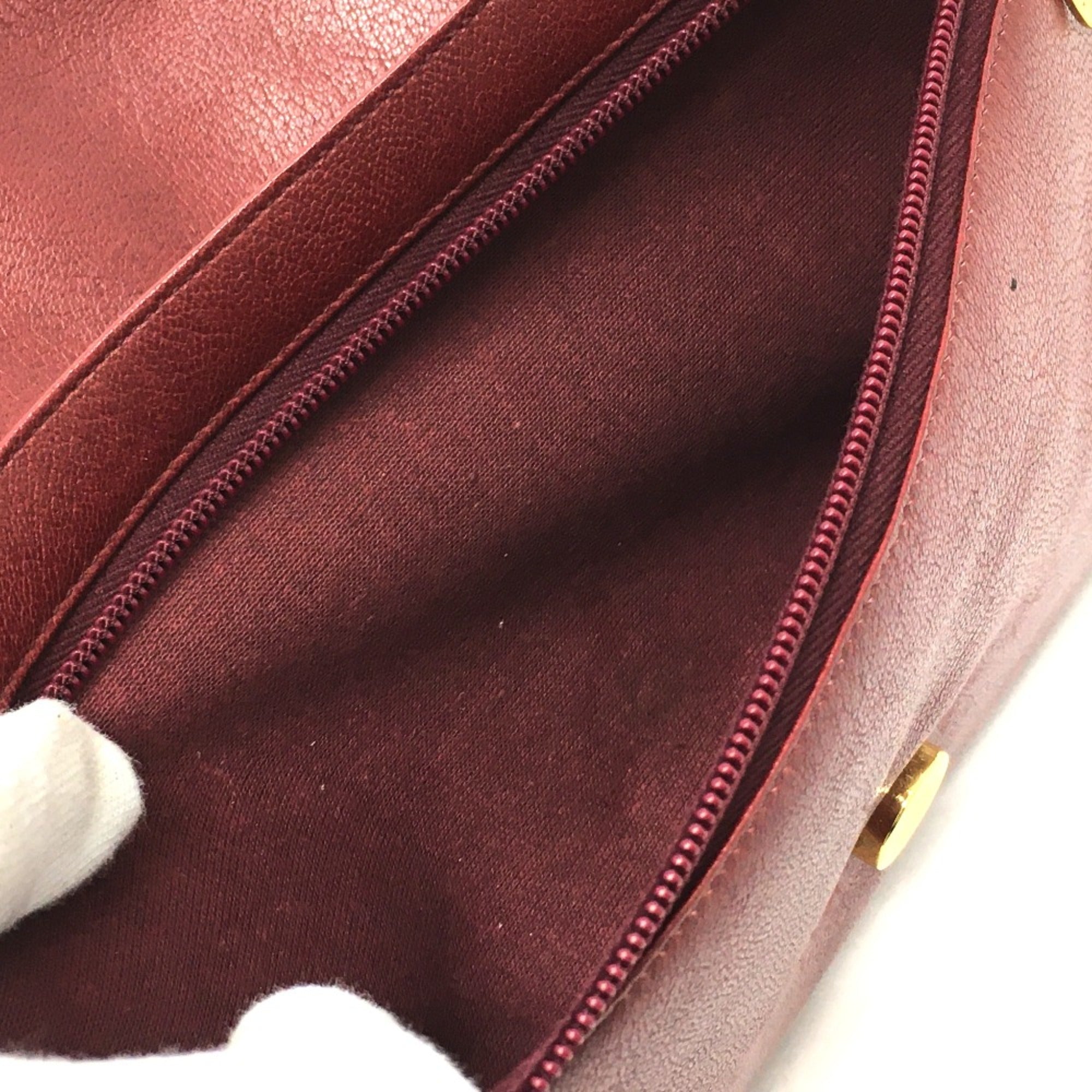 Christian Dior Red Leather Shoulder Bag (Pre-Owned)