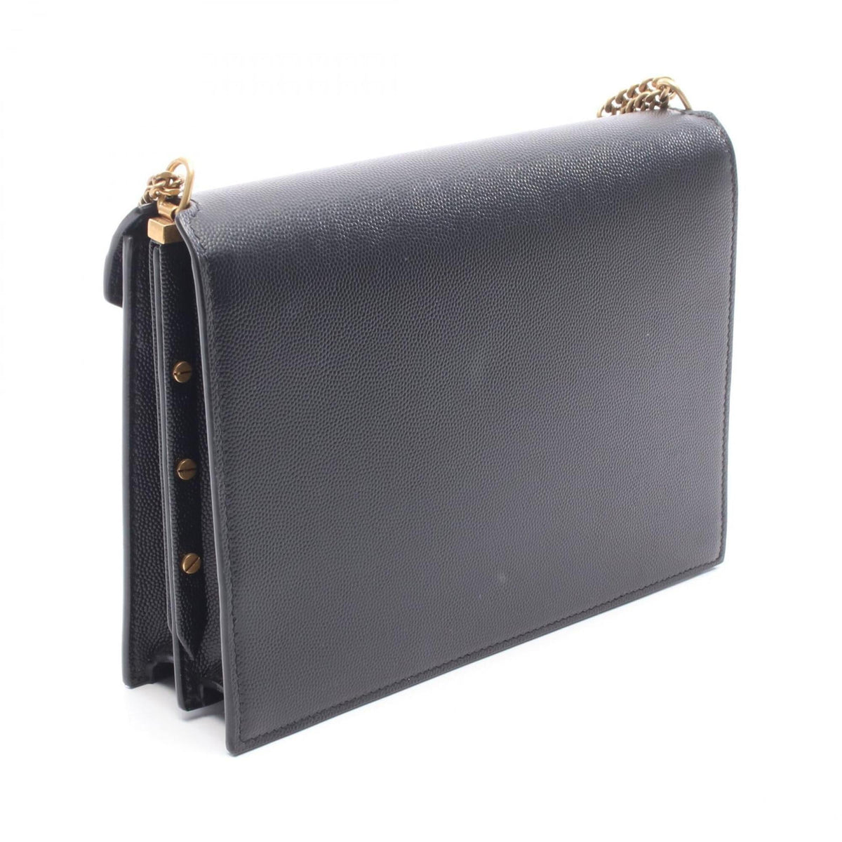 Yves Saint Laurent Black Leather Handbag Shoulder Bag (Pre-Owned)