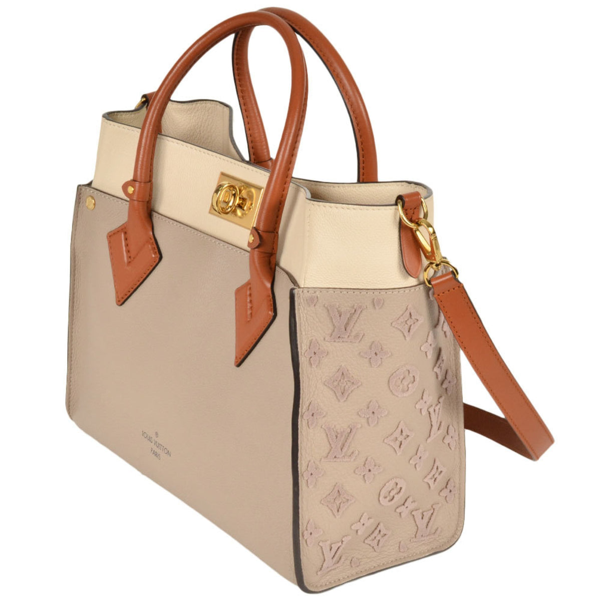 Louis Vuitton Beige Galle Leather Handbag (Pre-Owned)