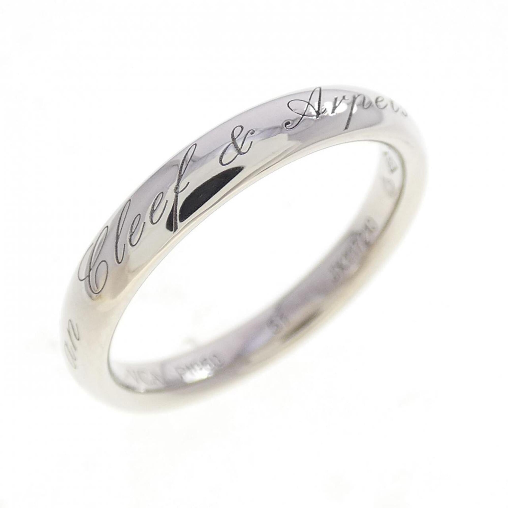 Van Cleef & Arpels Platinum 950 Band Ring (Pre-Owned)