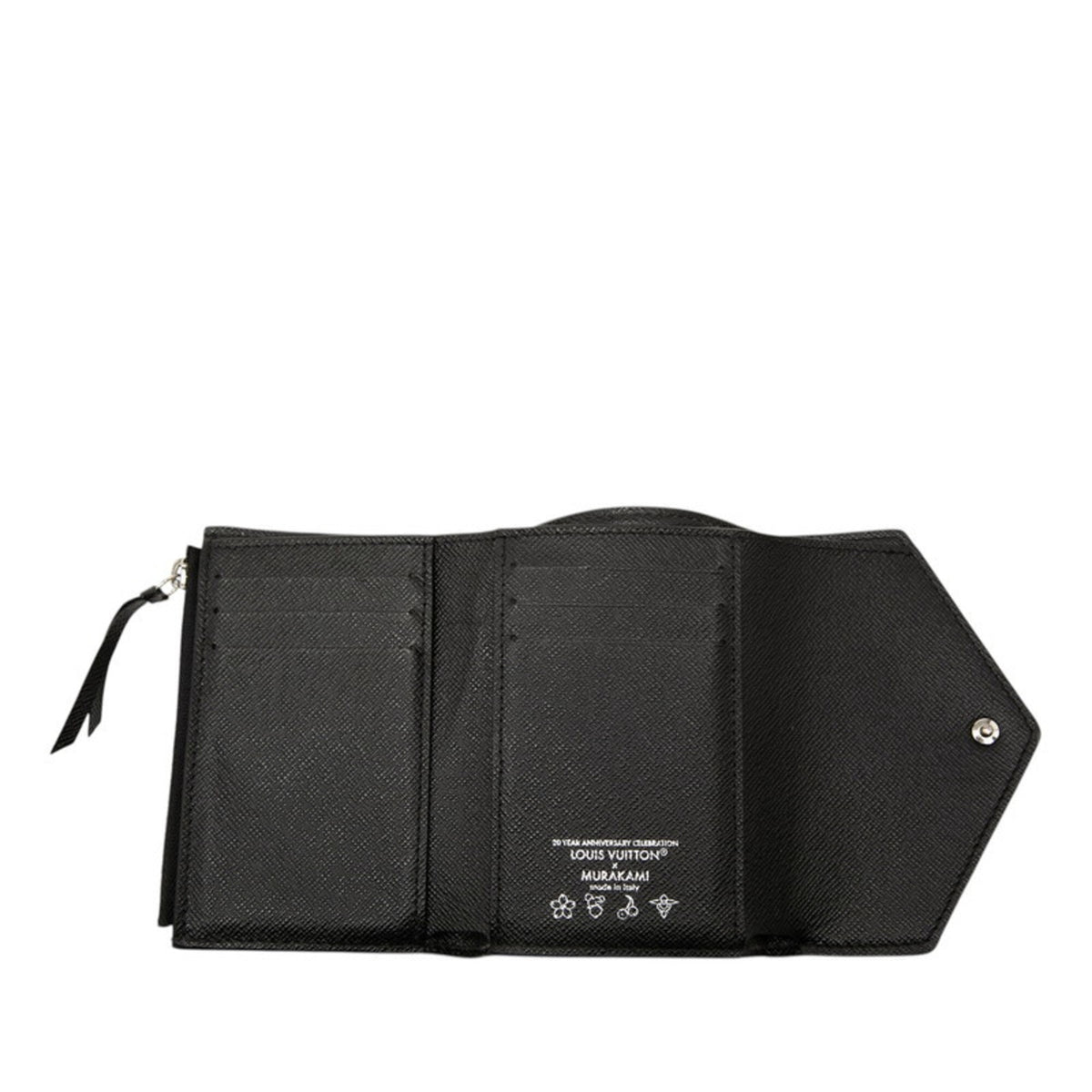 Louis Vuitton Black Pvc Wallet (Tri-Fold) (Pre-Owned)