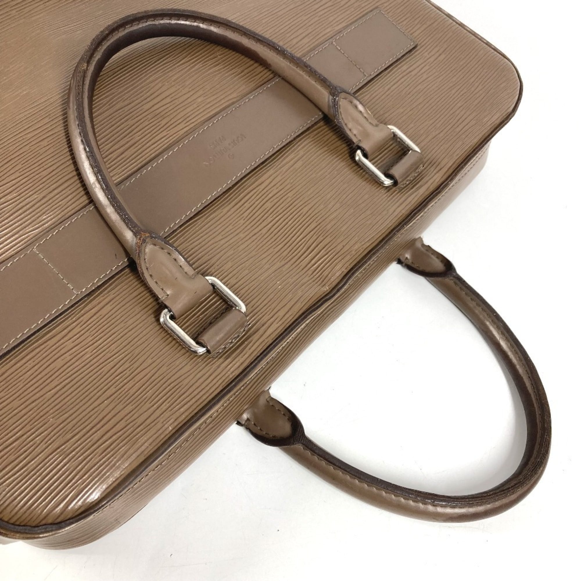 Louis Vuitton Epi Beige Brown Epi Leather Briefcase (Pre-Owned)