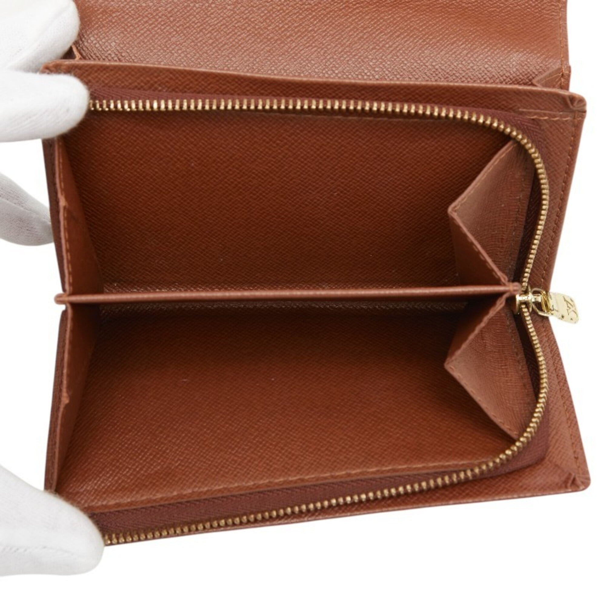 Louis Vuitton Brown Pvc Leather Long Wallet (Bi-Fold) (Pre-Owned)