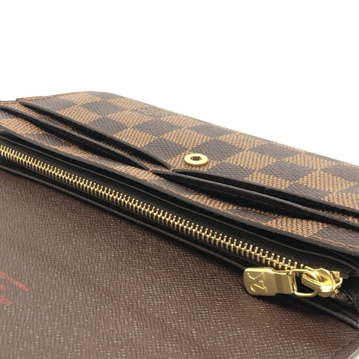 Louis Vuitton Damier Brown Ebene Damier Canvas Long Wallet (Bi-Fold) (Pre-Owned)