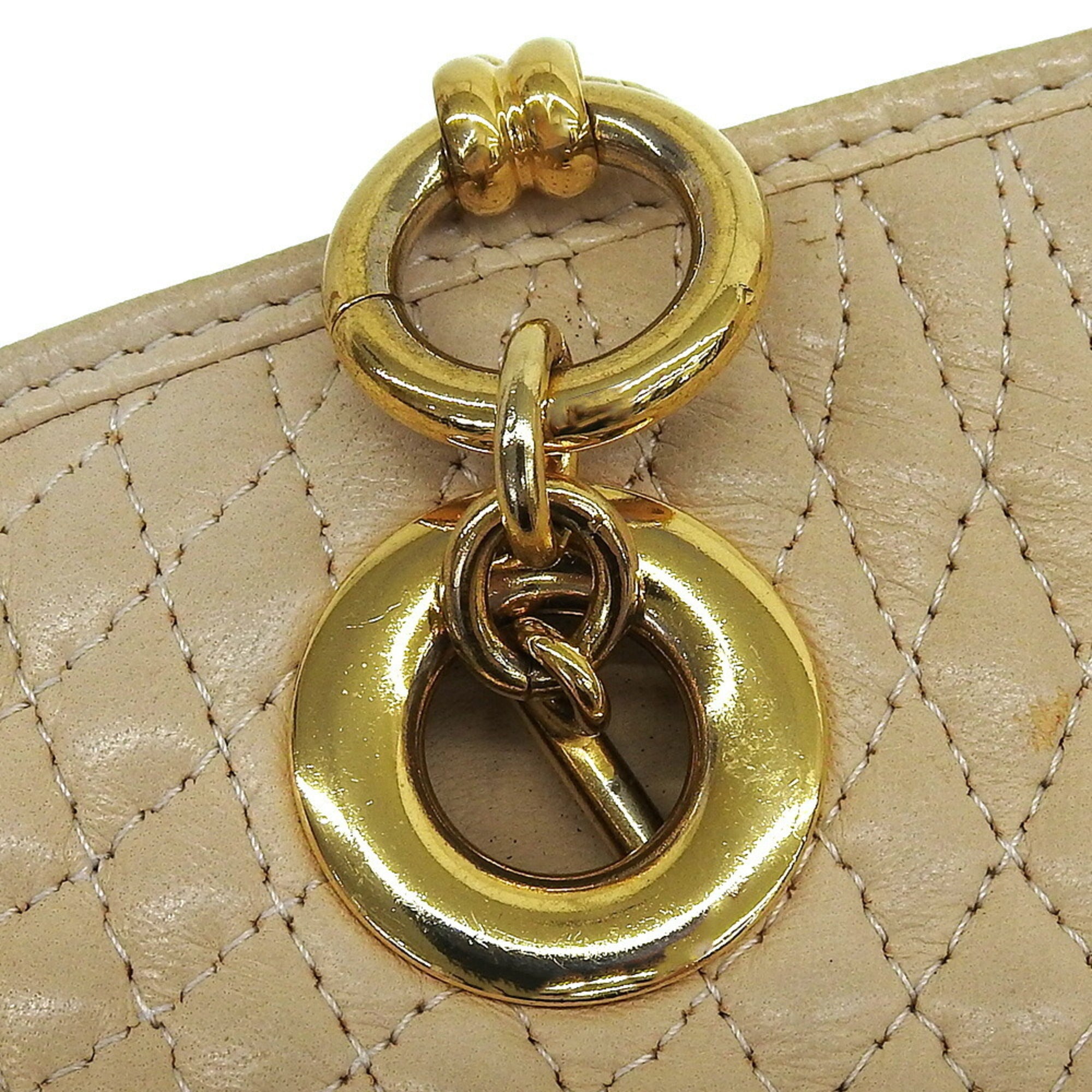 Bally Beige Brown Leather Shoulder Bag (Pre-Owned)