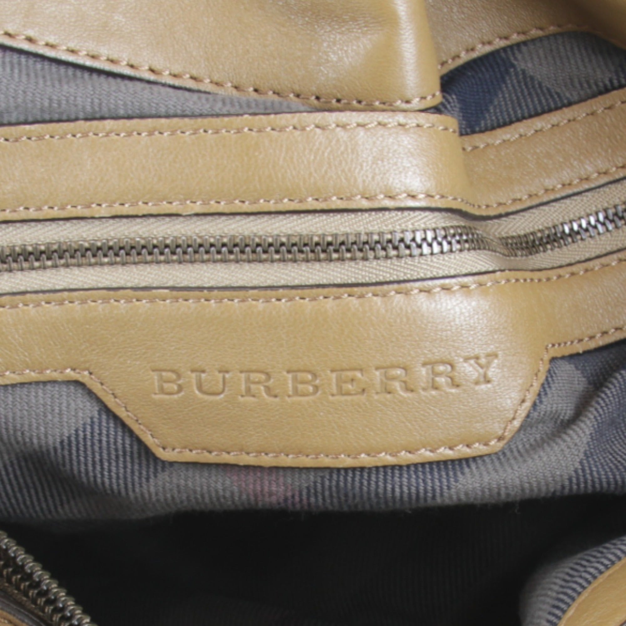 Burberry Brown Leather Tote Bag (Pre-Owned)