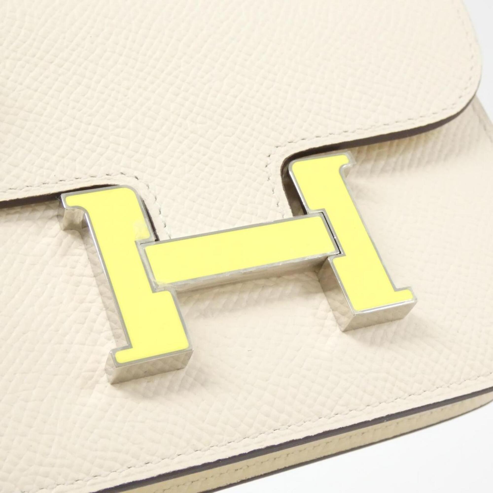 Hermes White Epsom Leather Wallet (Bi-Fold) (Pre-Owned)