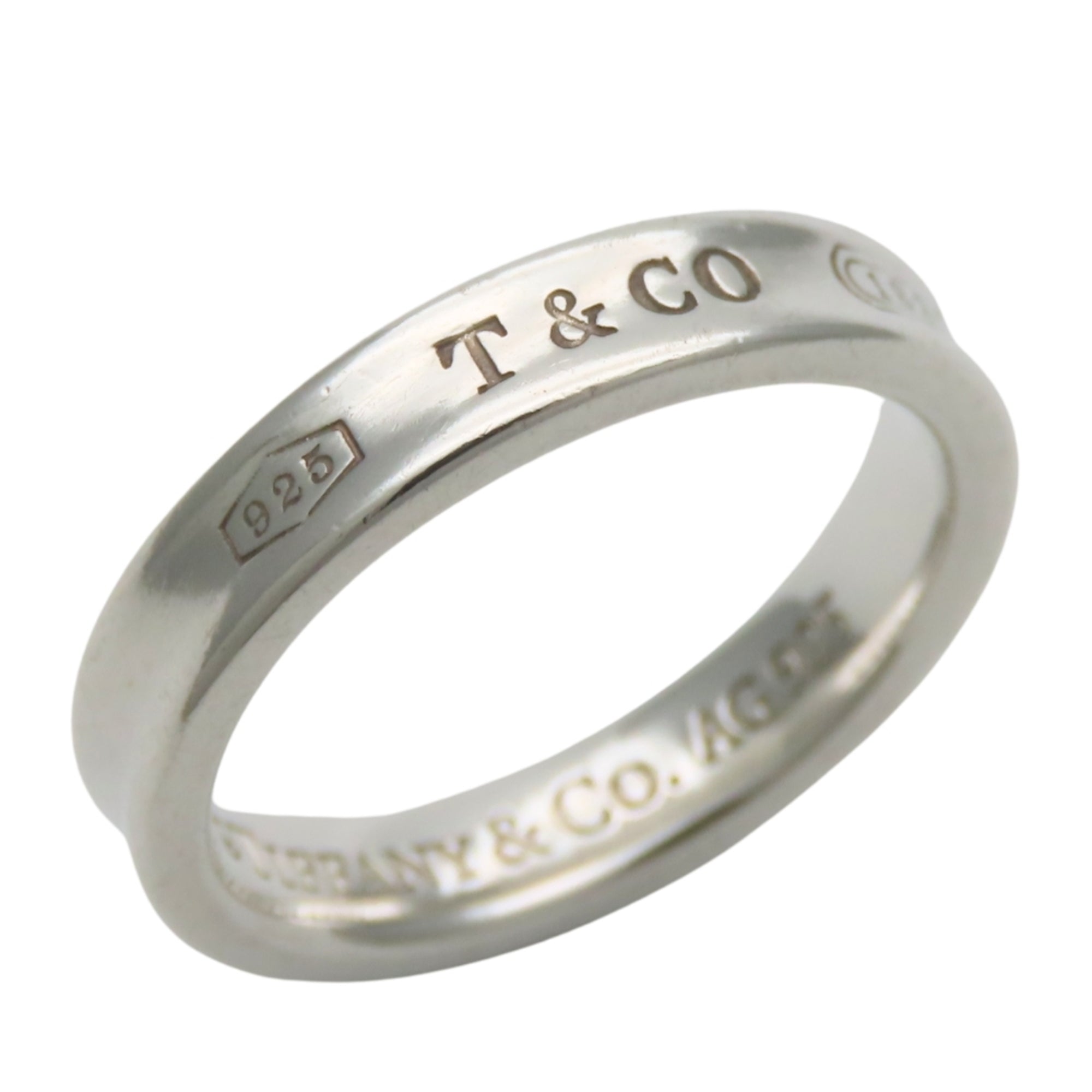 Tiffany Silver Silver 925 Band Ring (Pre-Owned)