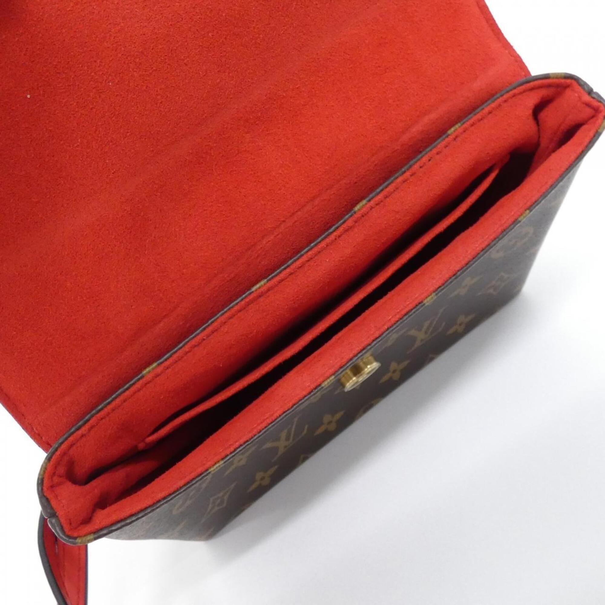 Louis Vuitton Brown Coquelicots Red Color Coated Canvas Leather Handbag (Pre-Owned)
