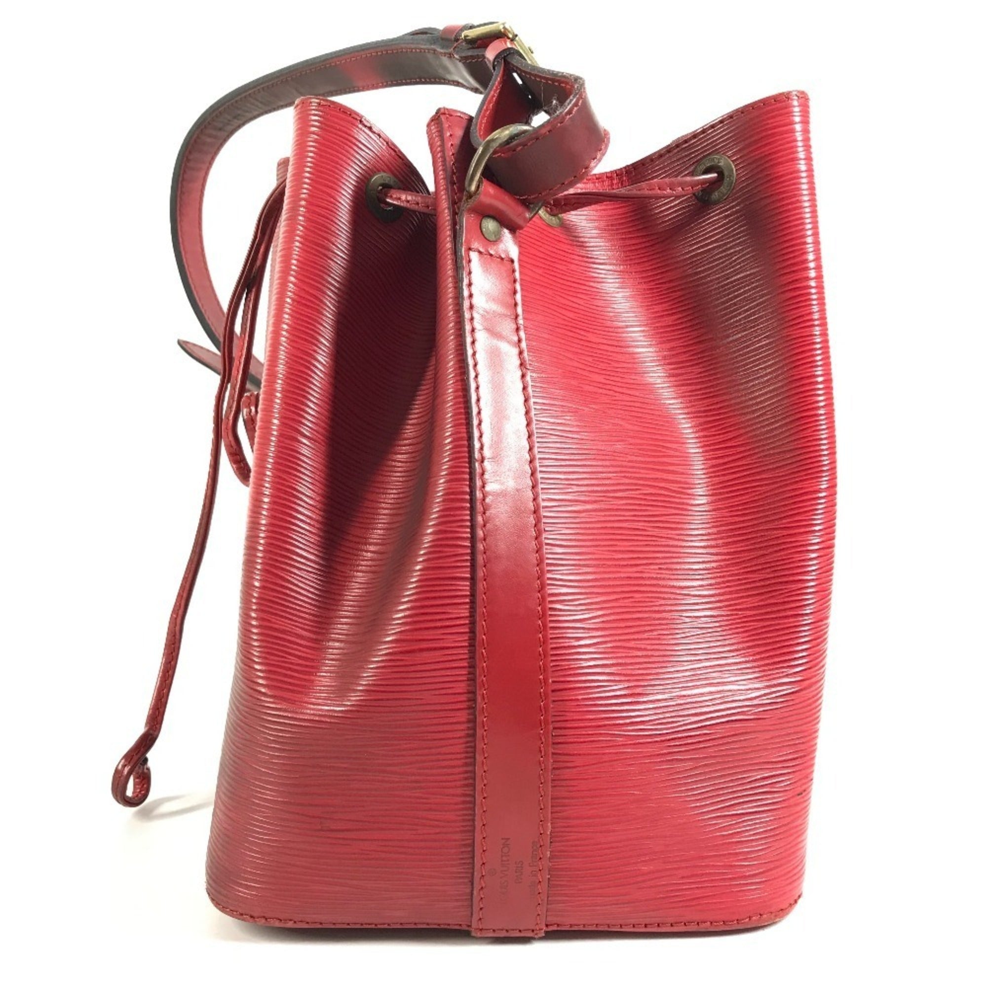 Louis Vuitton Castilian Red Red Color Epi Leather Shoulder Bag (Pre-Owned)