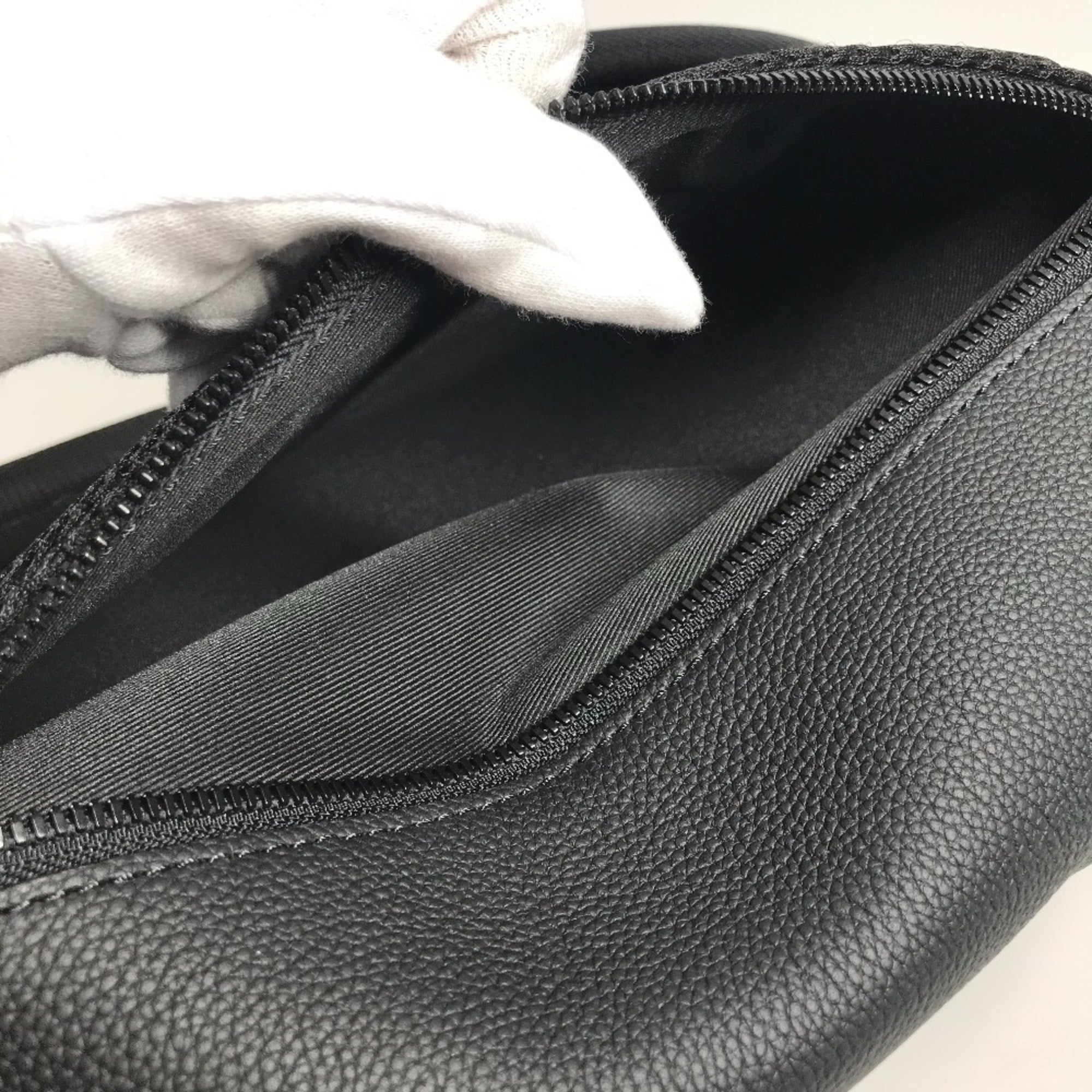 Louis Vuitton Black Noir Leather Backpack (Pre-Owned)
