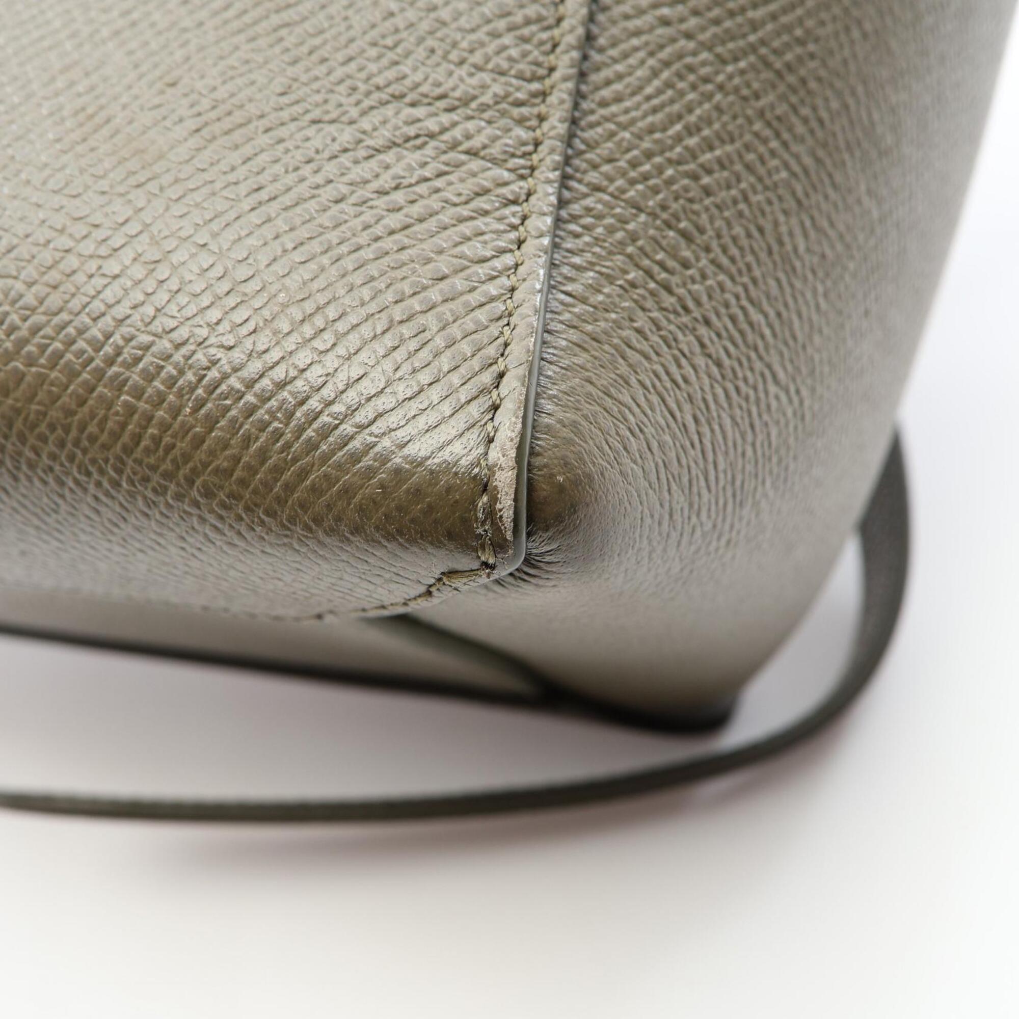 Celine Khaki Leather Handbag (Pre-Owned)