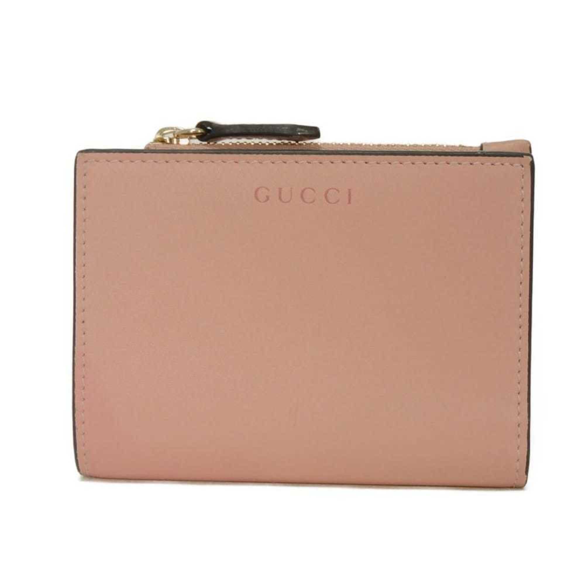 Gucci Dusty Pink Pink Leather Wallet (Bi-Fold) (Pre-Owned)