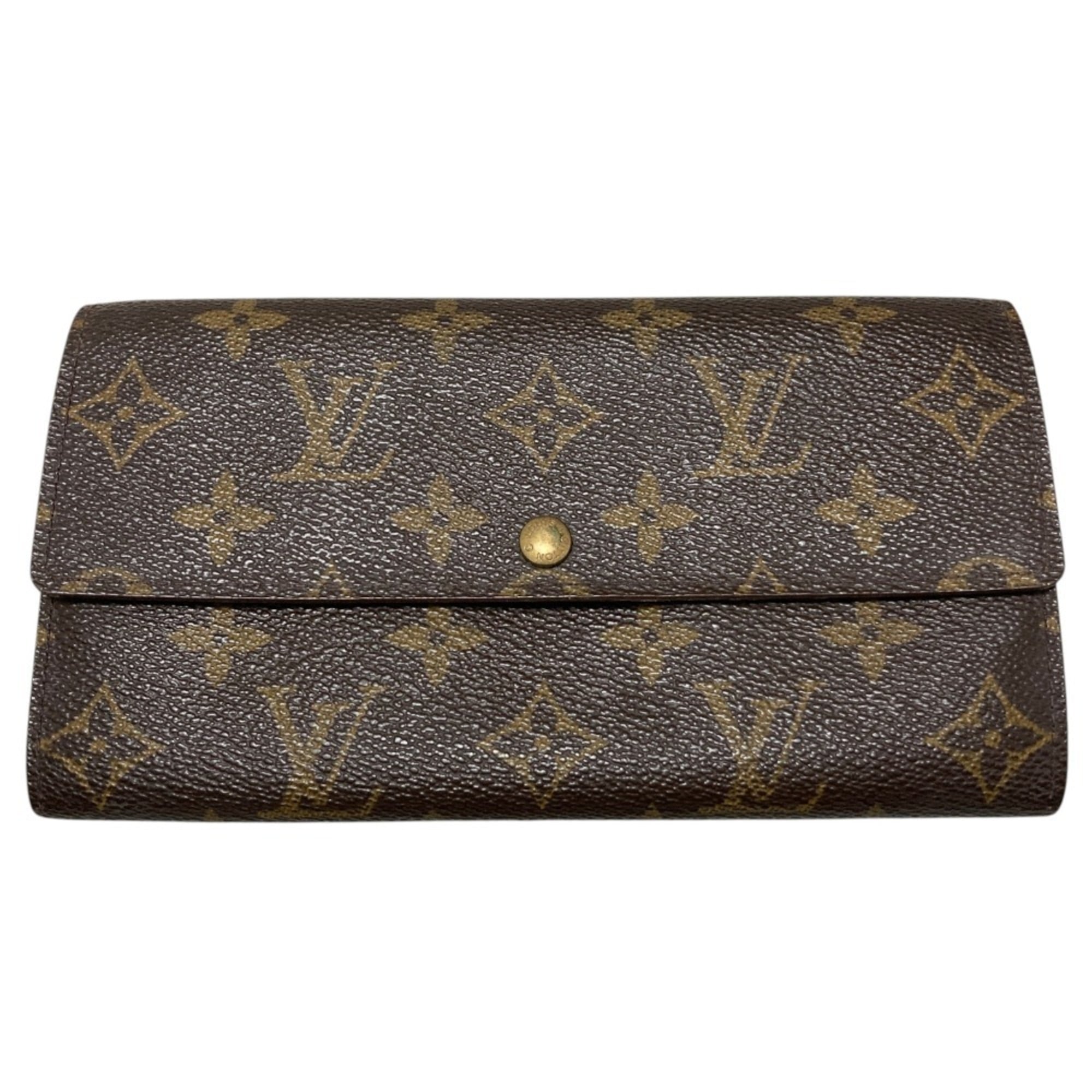 Louis Vuitton Brown Monogram Monogram Long Wallet (Bi-Fold) (Pre-Owned)