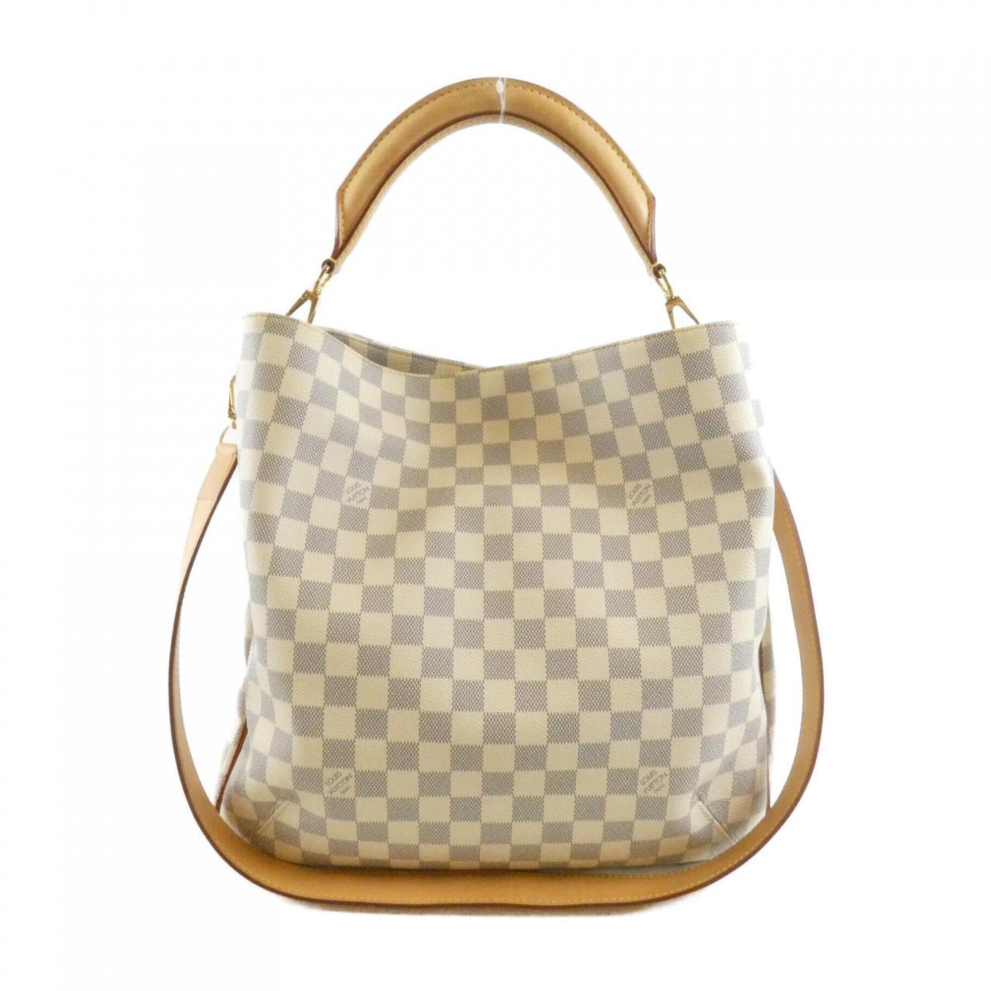 Louis Vuitton Azur Coated Canvas Shoulder Bag (Pre-Owned)