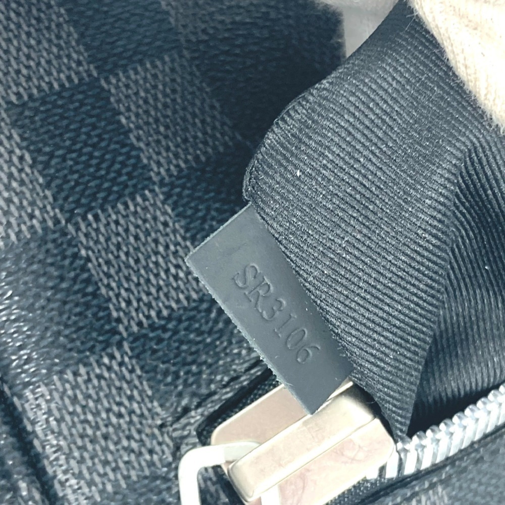 Louis Vuitton Black Damier Graphite Handbag Tote Bag (Pre-Owned)