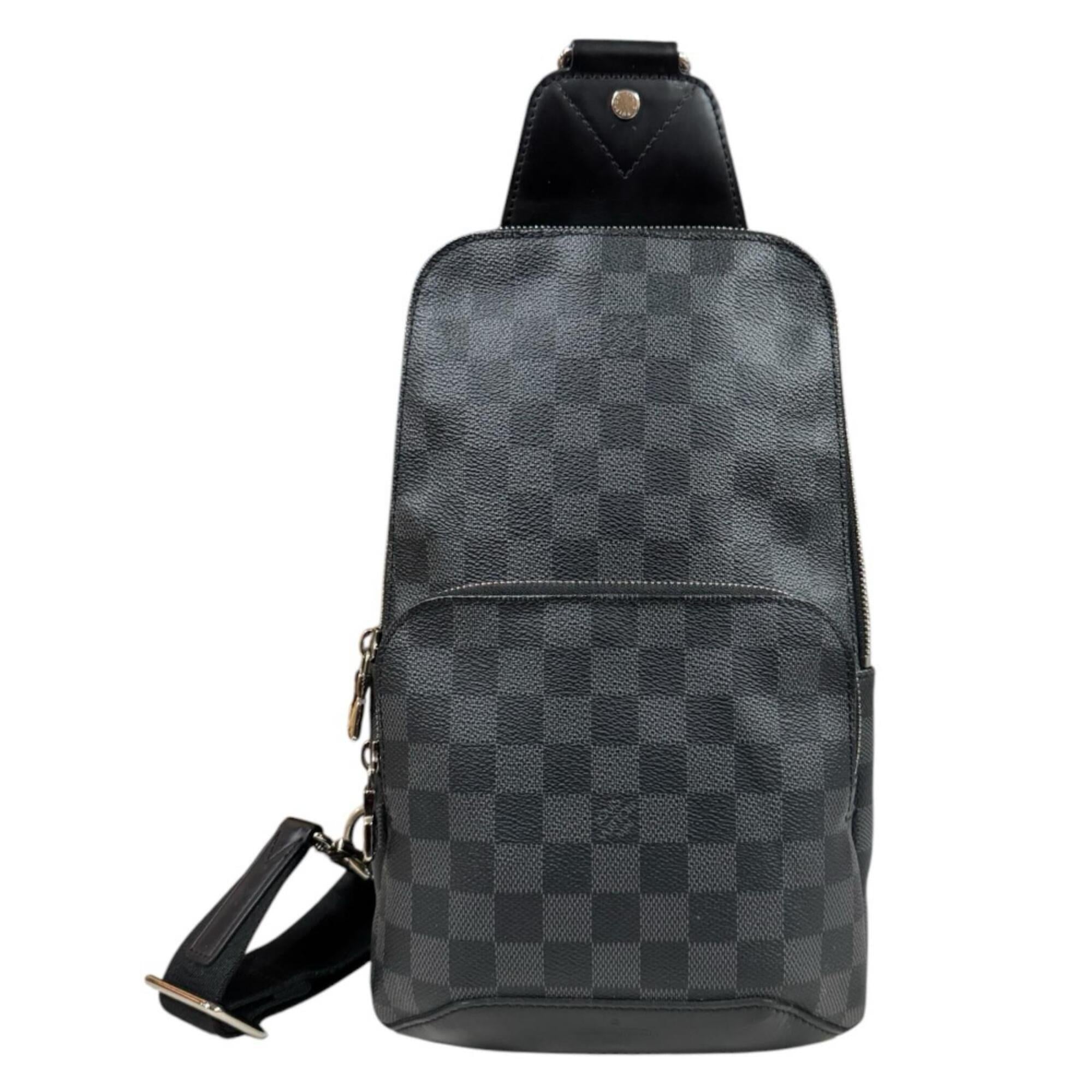 Louis Vuitton Black Gray Damier Graphite Sling Bag (Pre-Owned)