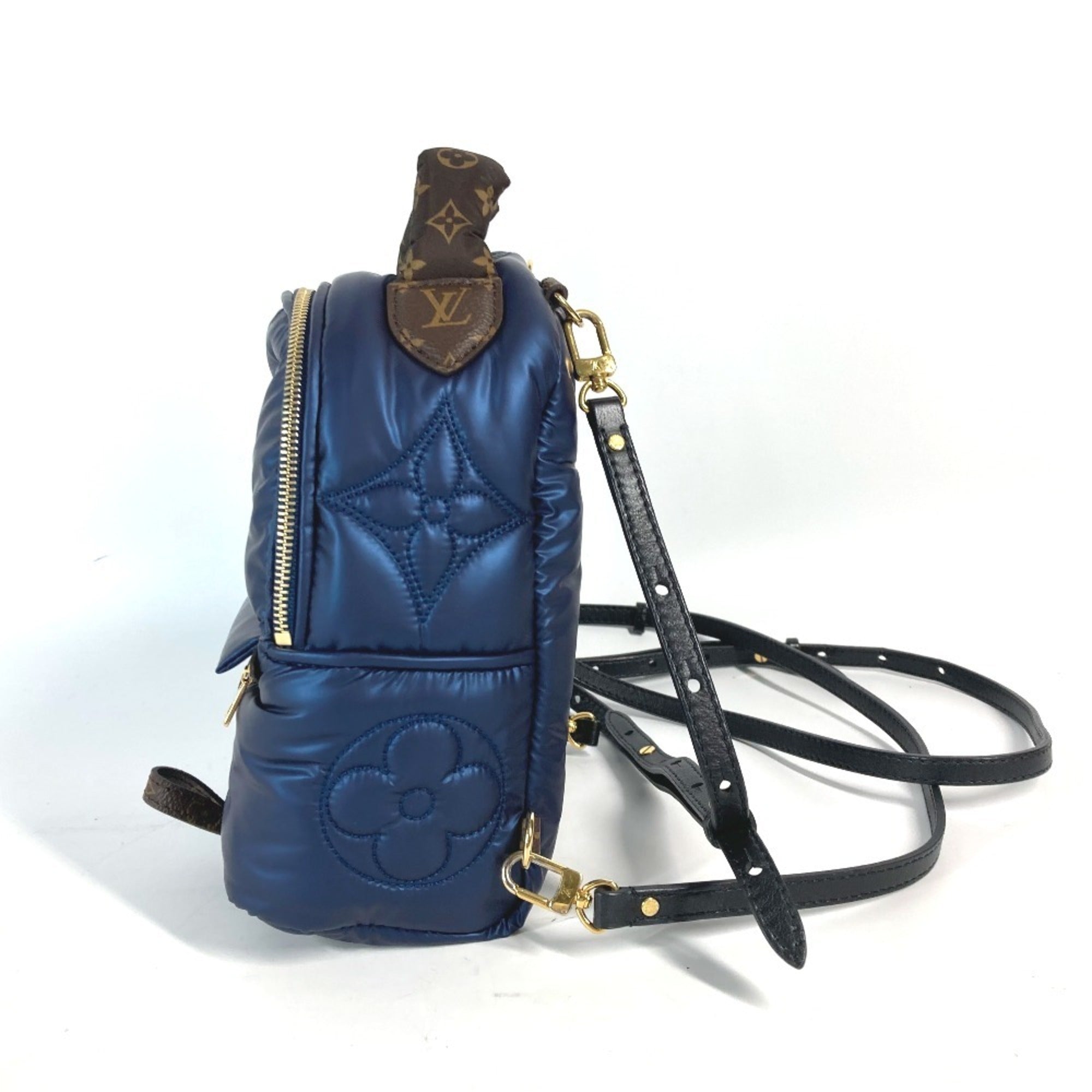 Louis Vuitton Brown Navy Monogram Nylon Backpack (Pre-Owned)