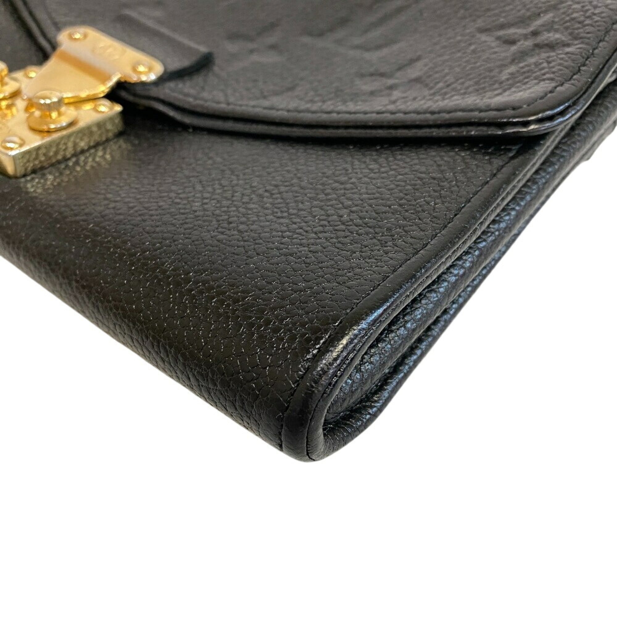 Louis Vuitton Black Leather Pochette (Pre-Owned)