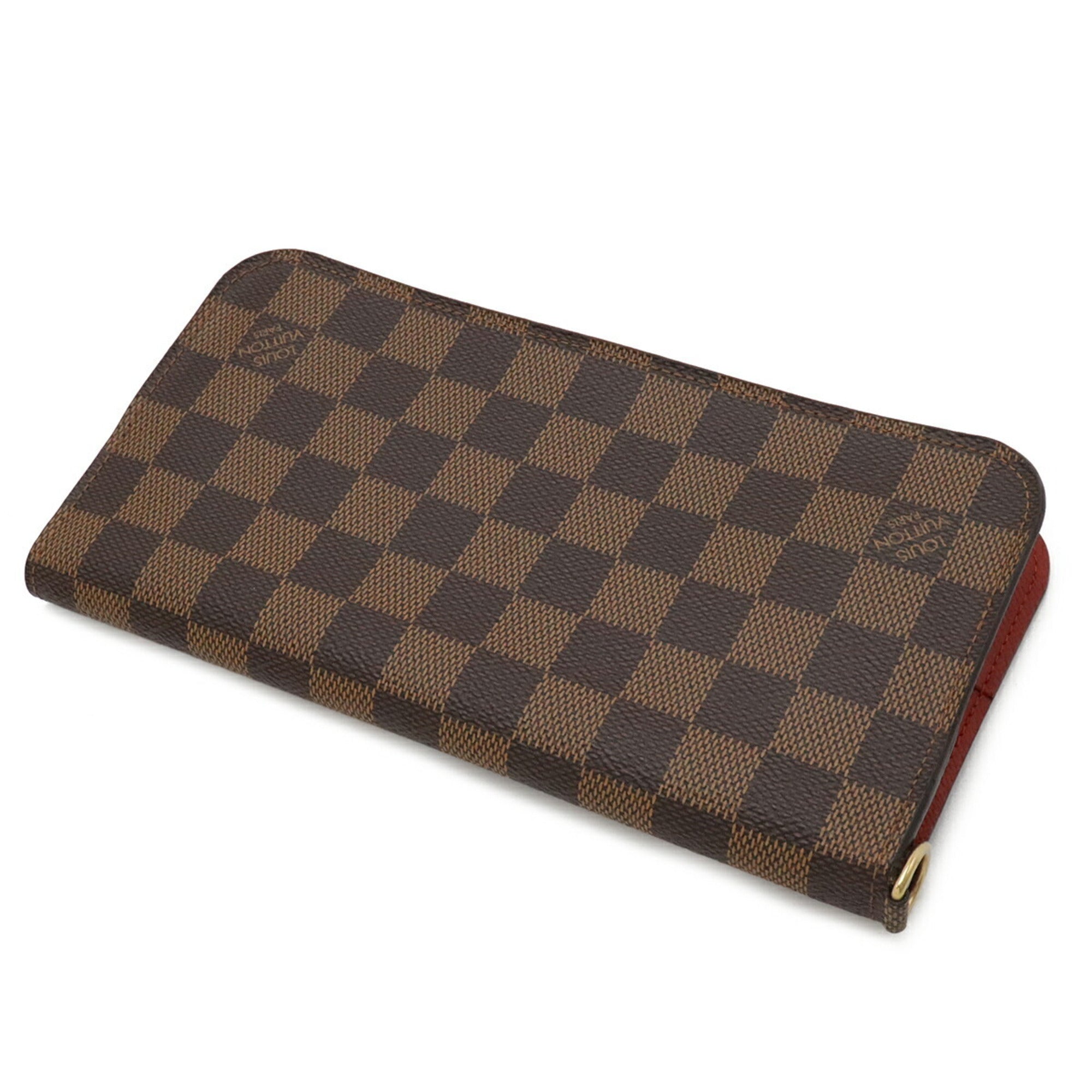 Louis Vuitton Brown Damier Canvas Pvc Long Wallet (Bi-Fold) (Pre-Owned)